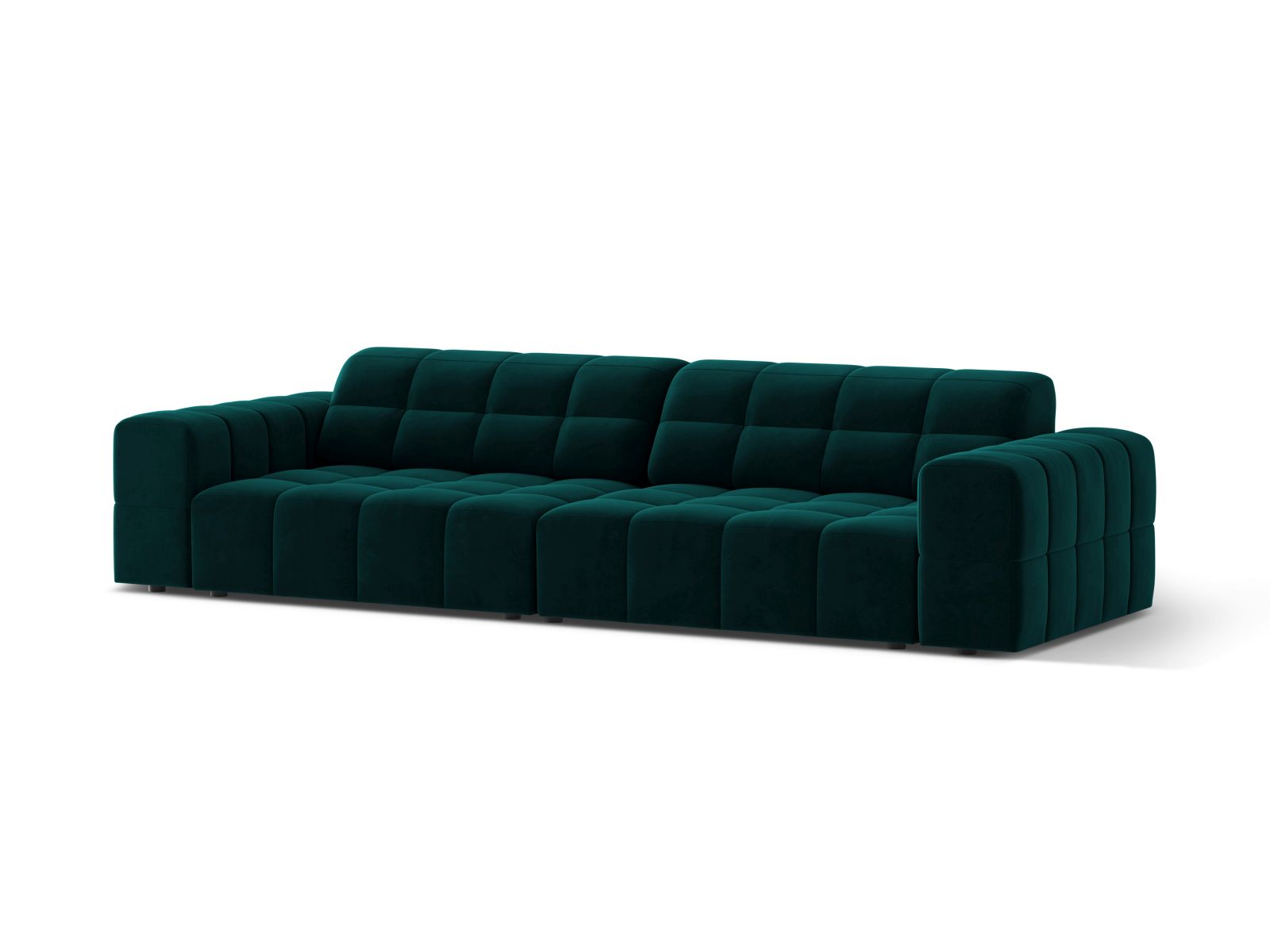 Velvet Sofa, "Jennifer", 4 Seats, 252x102x78
