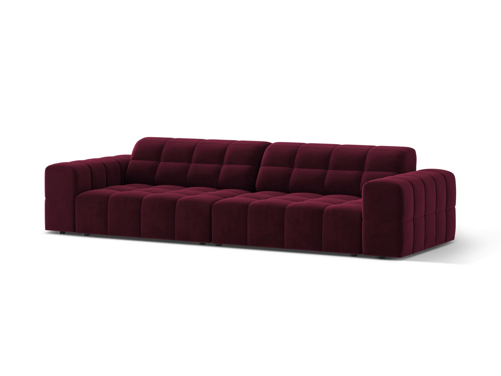 Velvet Sofa, "Jennifer", 4 Seats, 252x102x78
