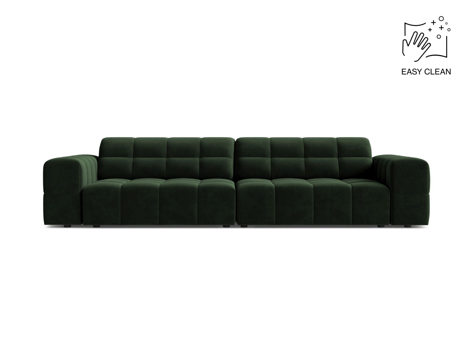 Velvet Sofa, "Jennifer", 4 Seats, 252x102x78