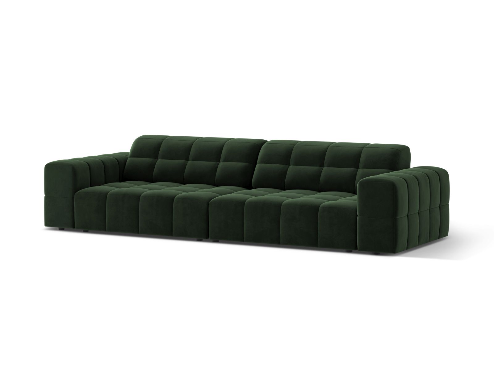 Velvet Sofa, "Jennifer", 4 Seats, 252x102x78