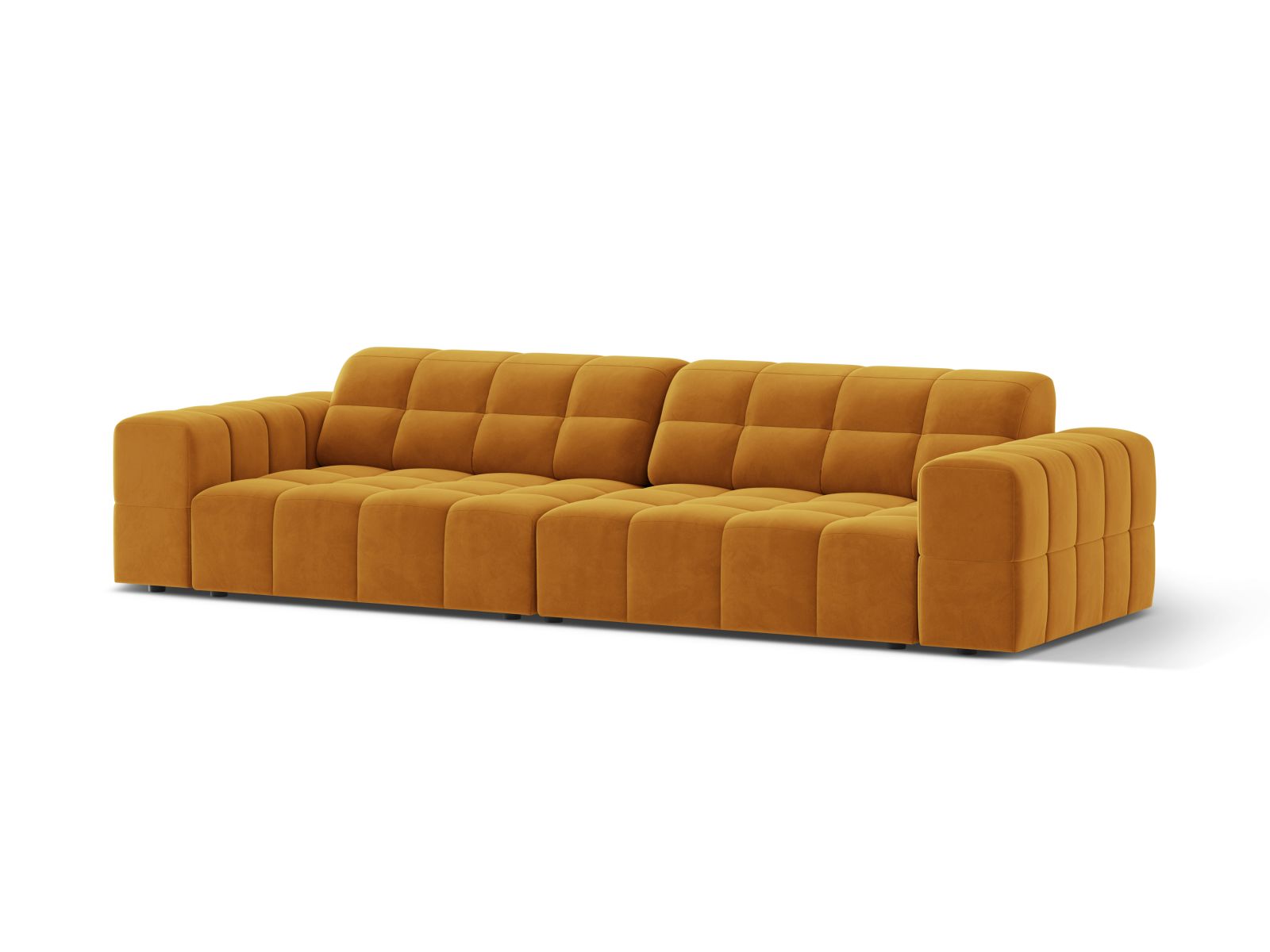 Velvet Sofa, "Jennifer", 4 Seats, 252x102x78