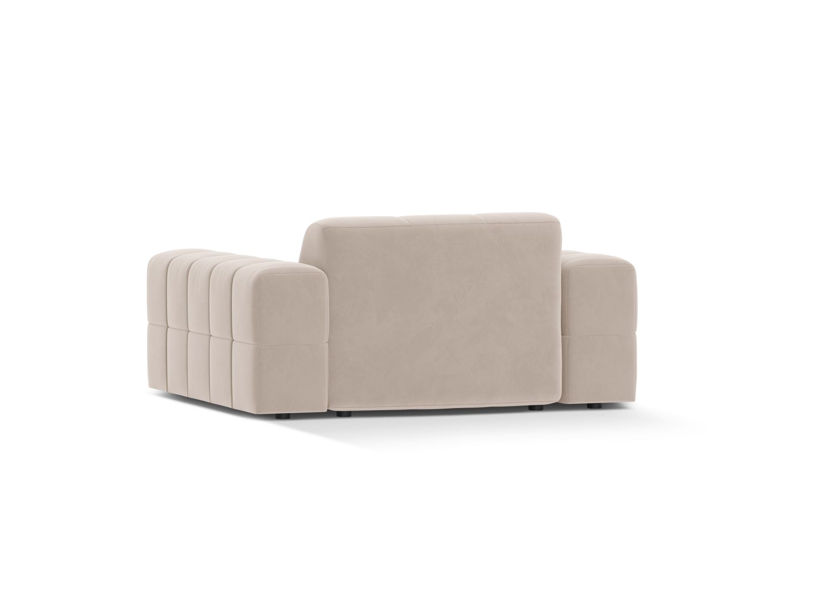 Velvet Armchair, "Jennifer", 1 Seat, 132x102x78