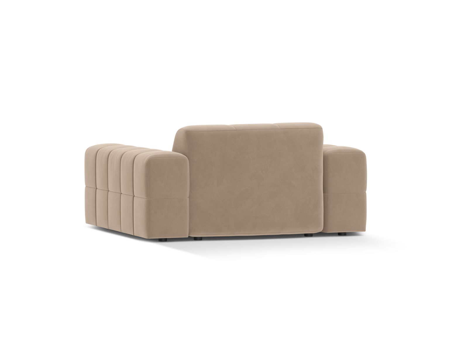 Velvet Armchair, "Jennifer", 1 Seat, 132x102x78