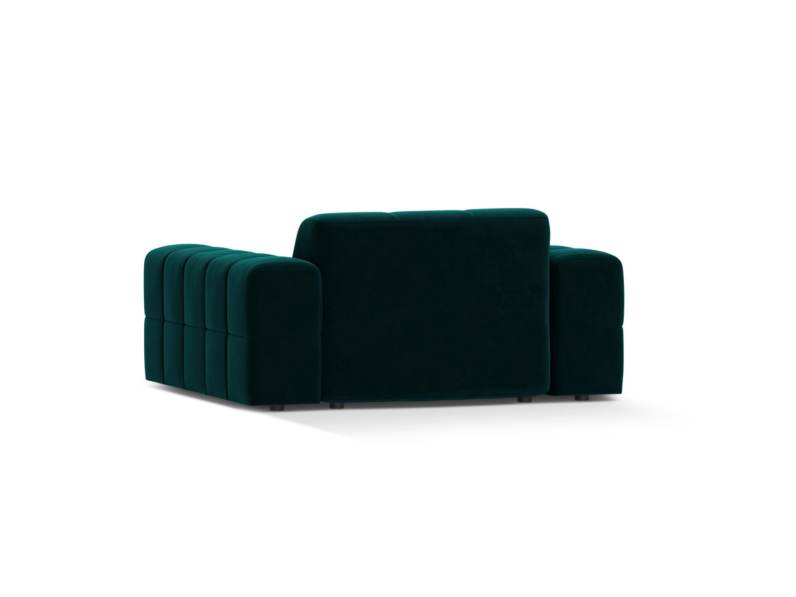 Velvet Armchair, "Jennifer", 1 Seat, 132x102x78