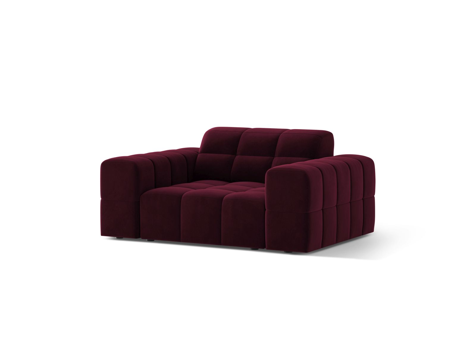 Velvet Armchair, "Jennifer", 1 Seat, 132x102x78