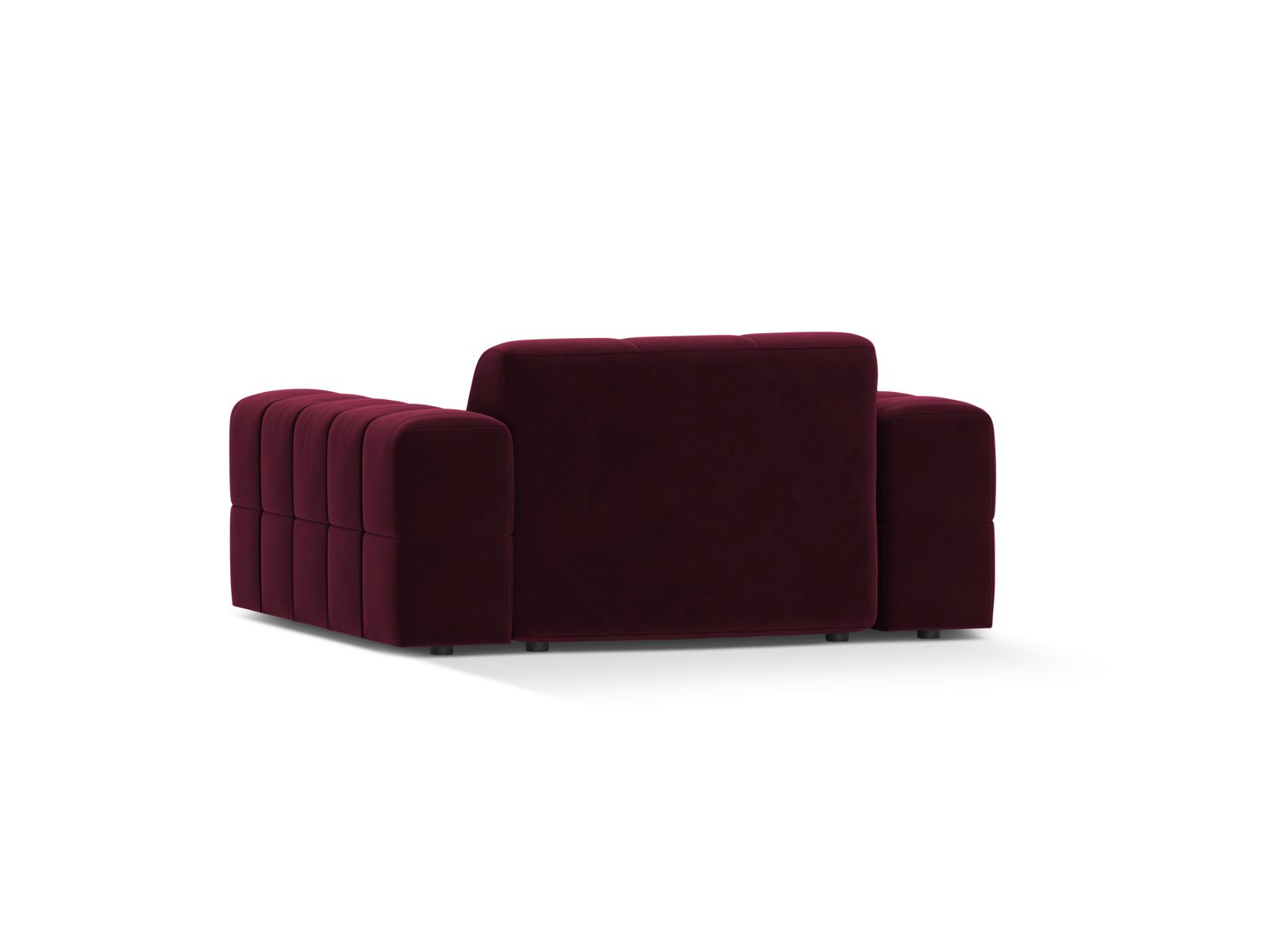 Velvet Armchair, "Jennifer", 1 Seat, 132x102x78