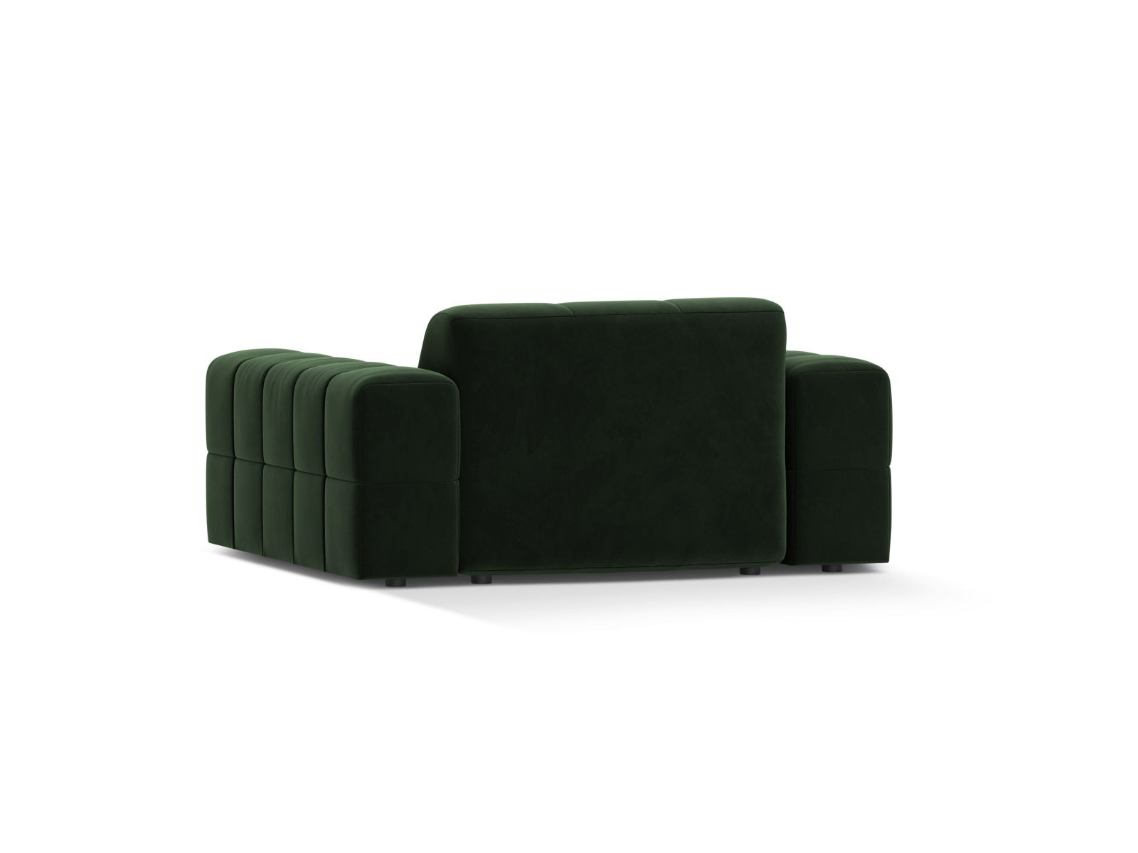 Velvet Armchair, "Jennifer", 1 Seat, 132x102x78
