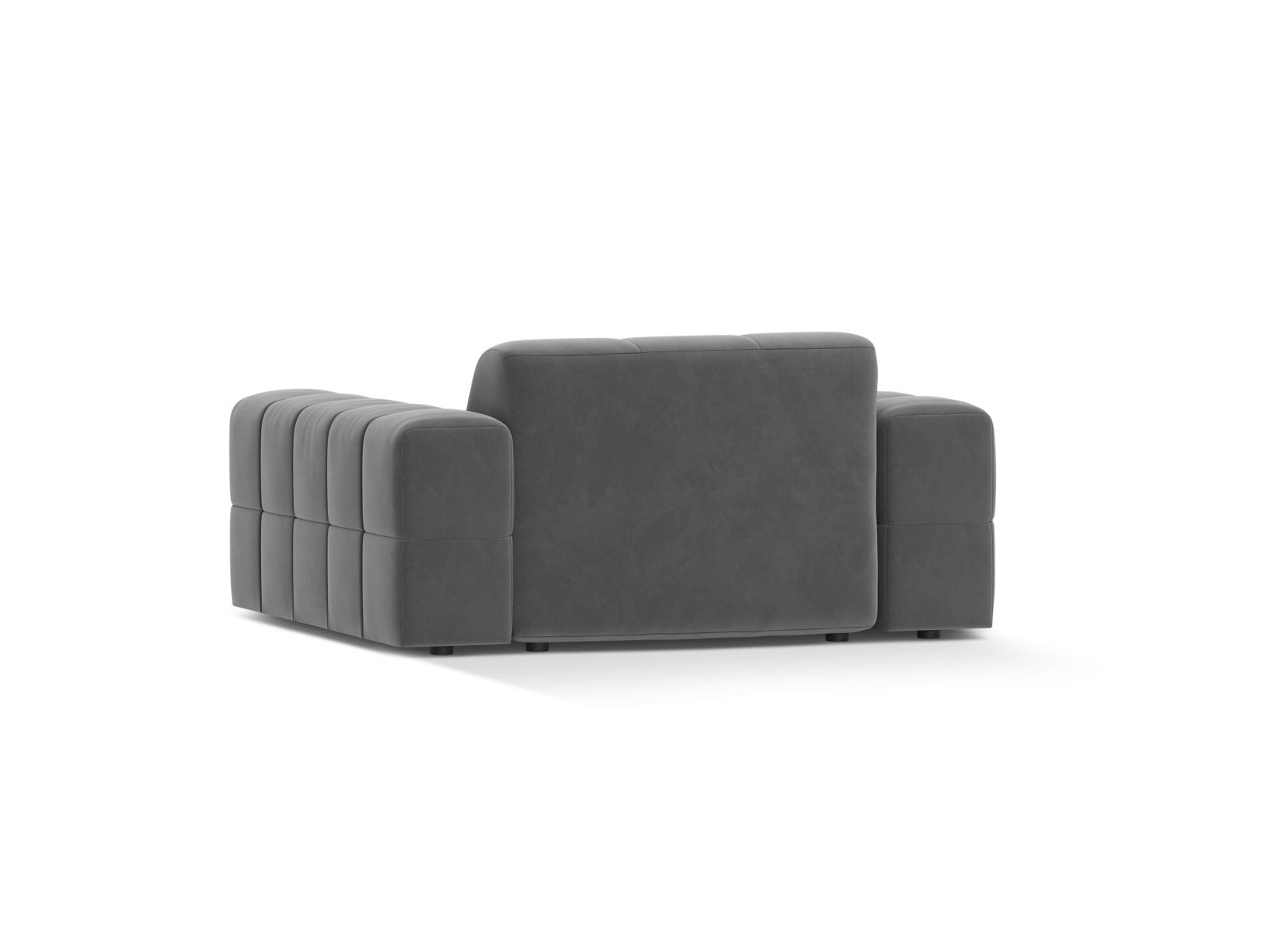 Velvet Armchair, "Jennifer", 1 Seat, 132x102x78