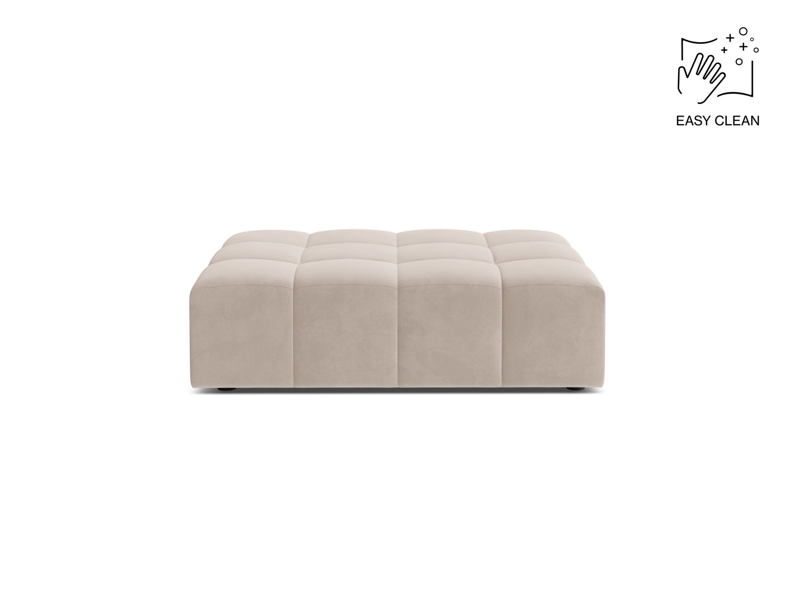 Velvet Pouf, "Jennifer", 1 Seat, 102x84x42