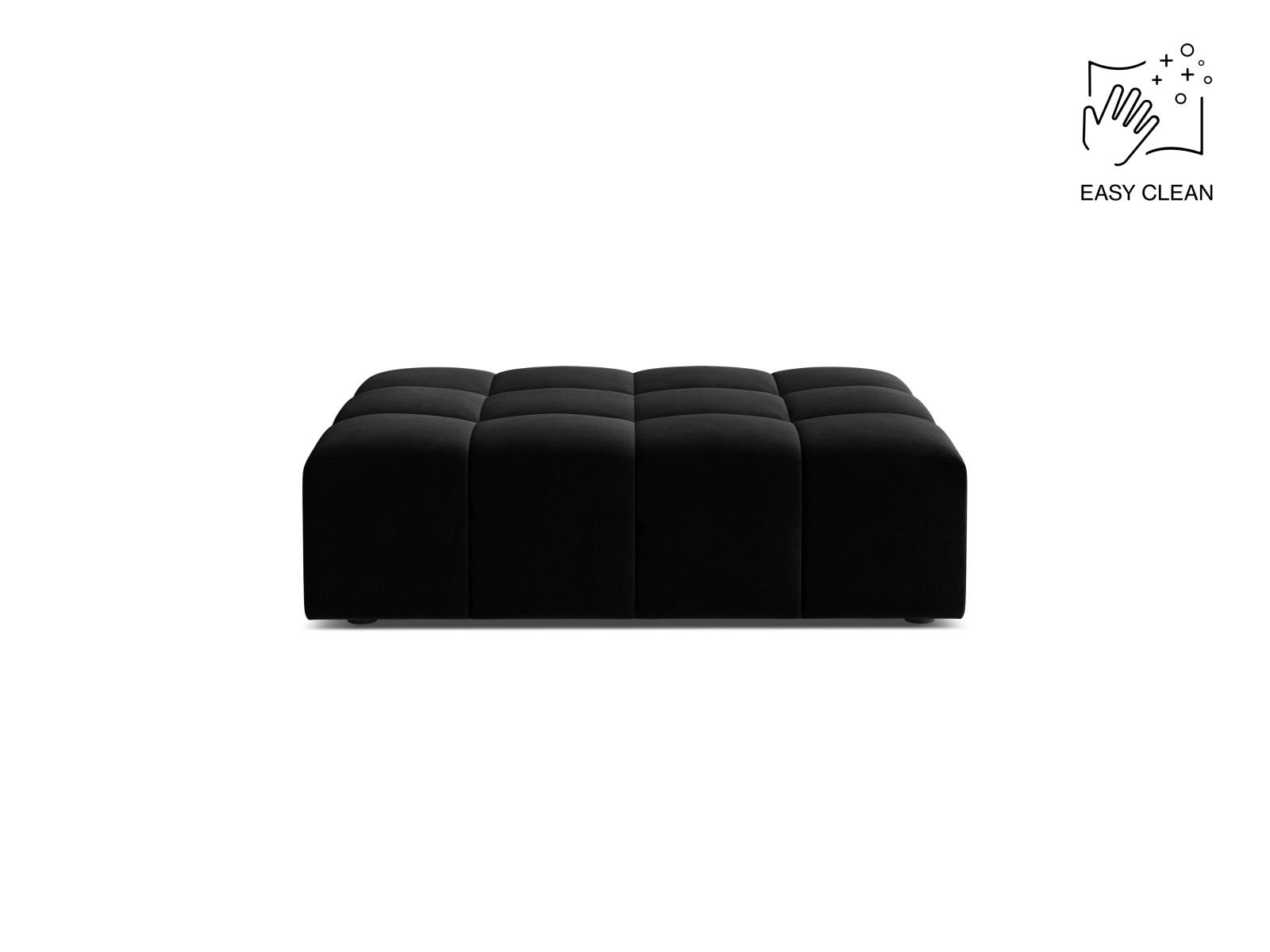 Velvet Pouf, "Jennifer", 1 Seat, 102x84x42