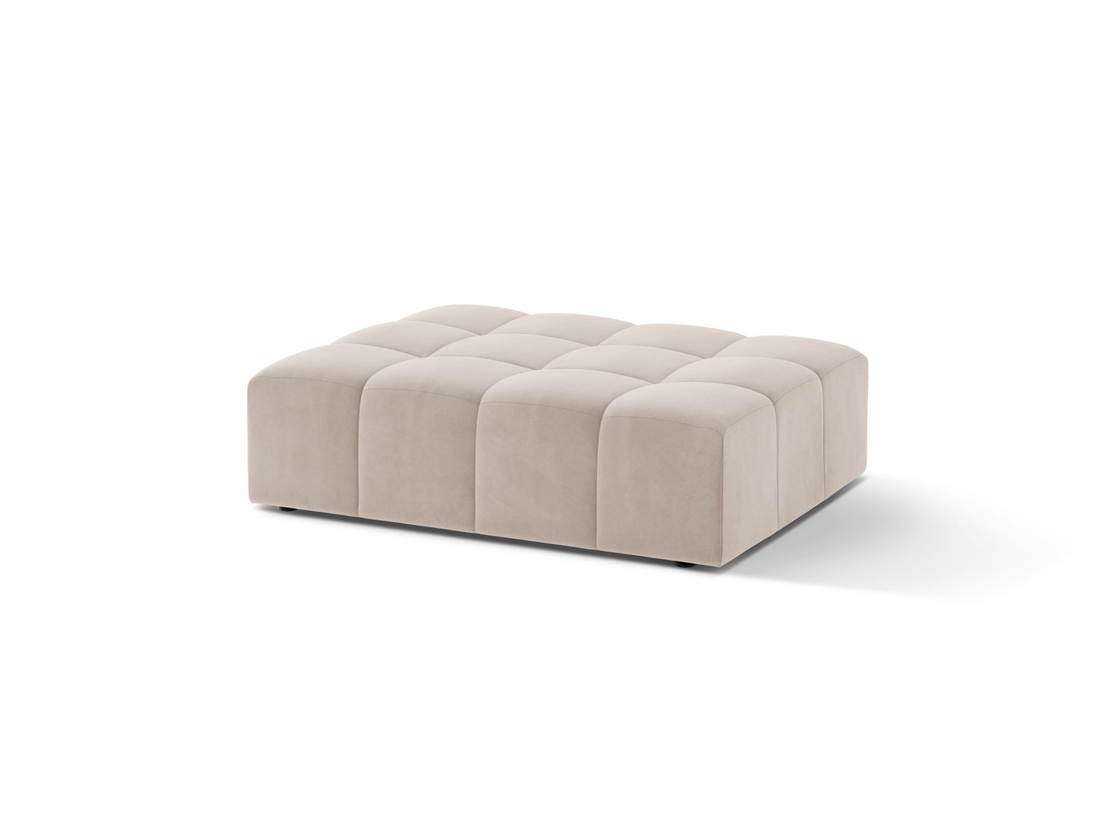 Velvet Pouf, "Jennifer", 1 Seat, 102x84x42