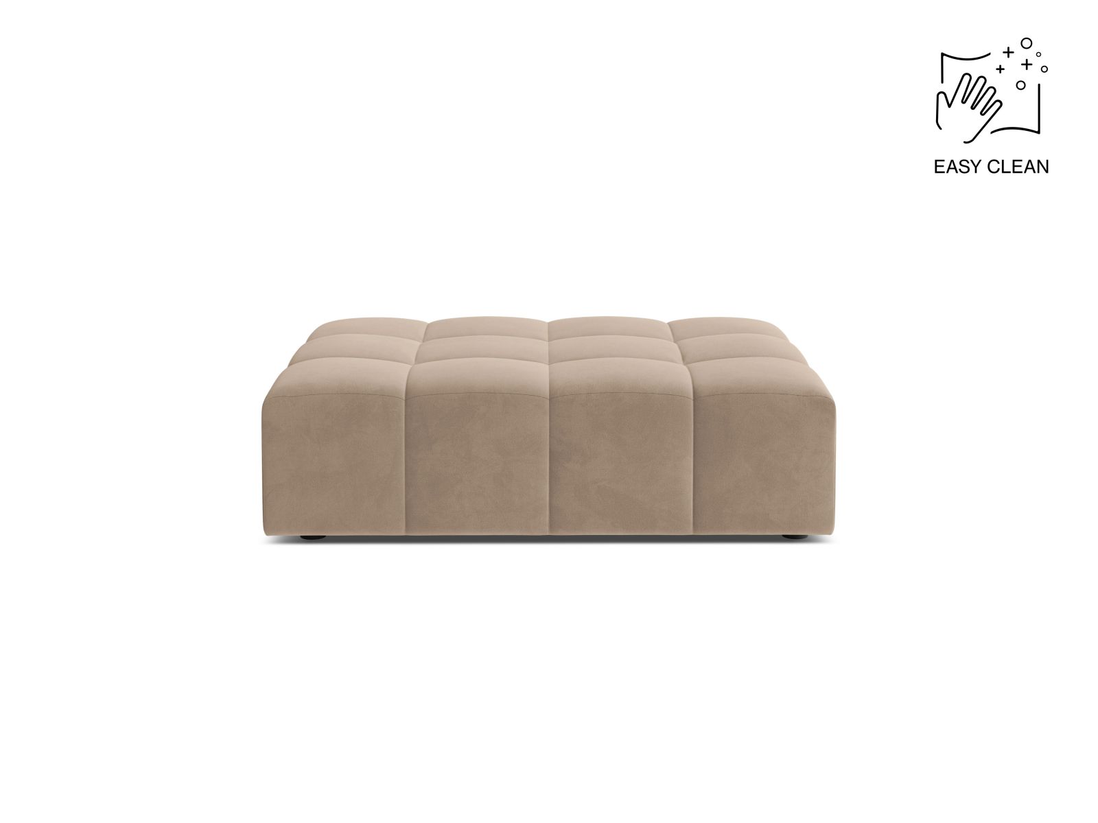 Velvet Pouf, "Jennifer", 1 Seat, 102x84x42