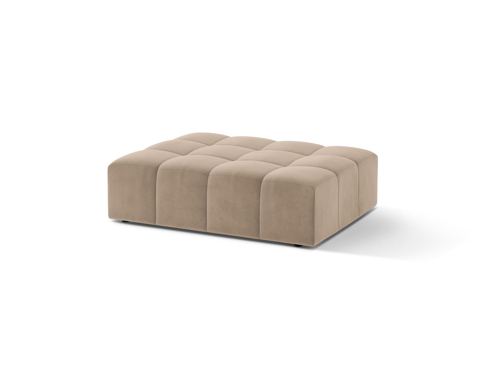 Velvet Pouf, "Jennifer", 1 Seat, 102x84x42