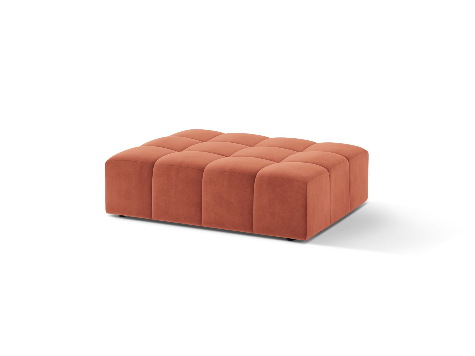 Velvet Pouf, "Jennifer", 1 Seat, 102x84x42