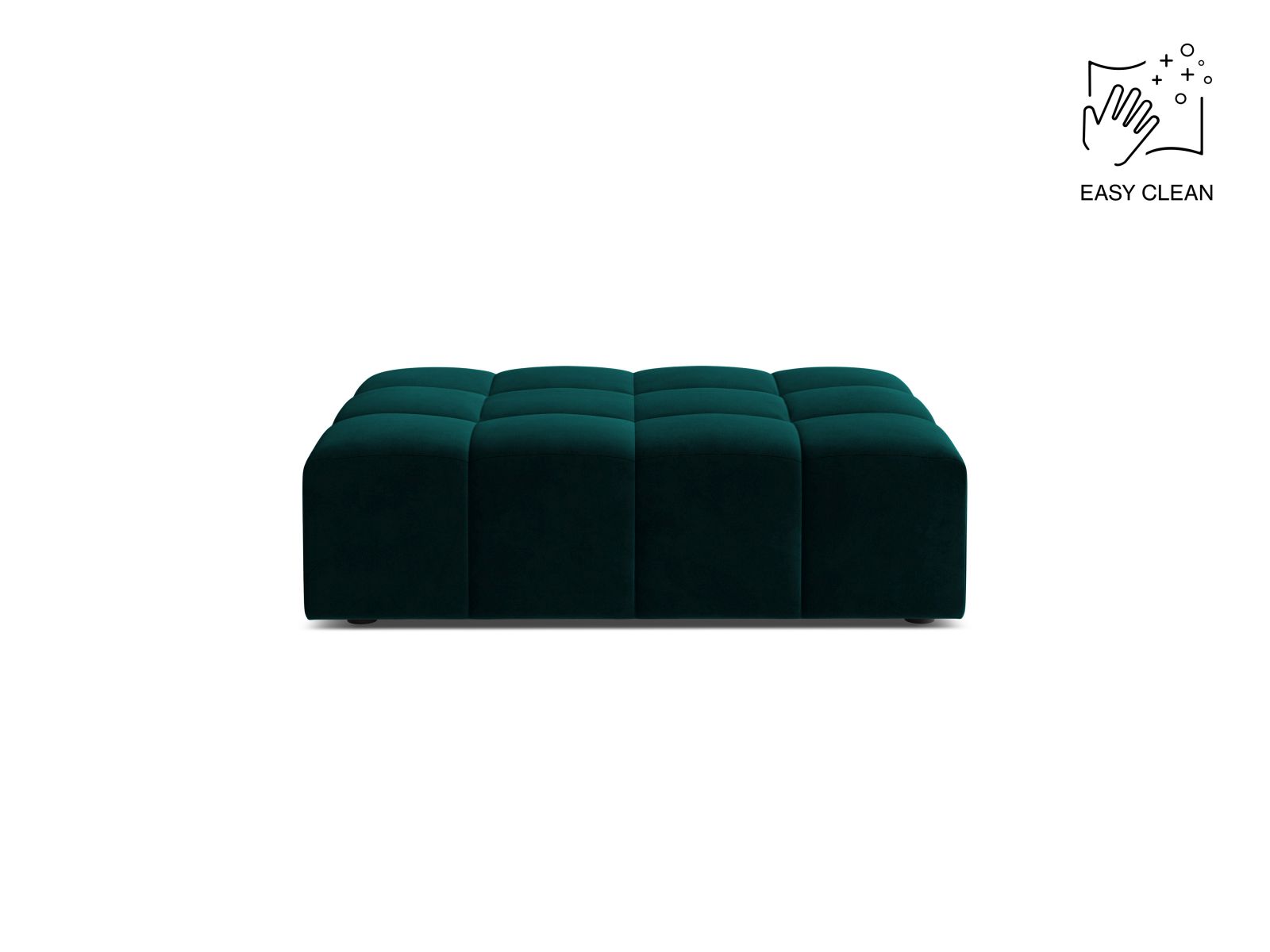 Velvet Pouf, "Jennifer", 1 Seat, 102x84x42