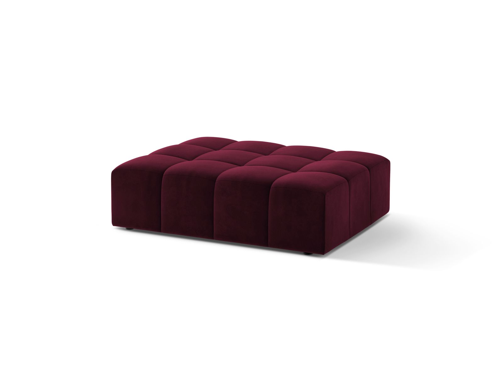 Velvet Pouf, "Jennifer", 1 Seat, 102x84x42