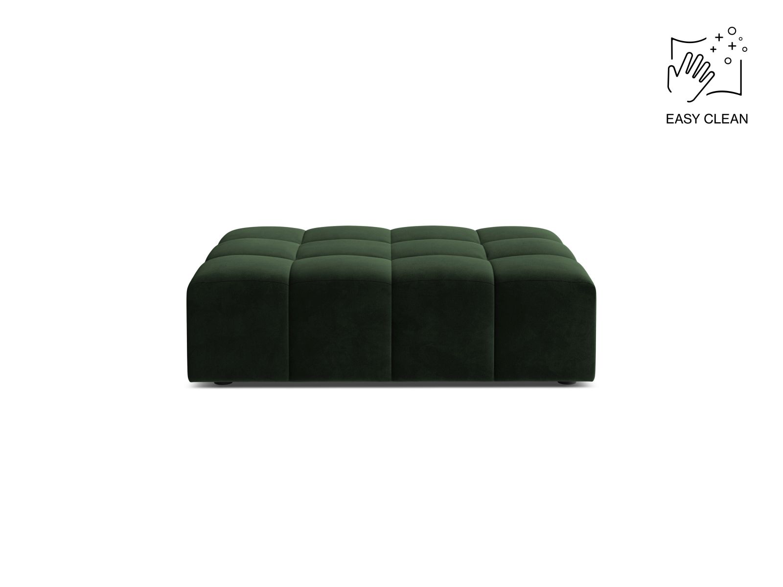 Velvet Pouf, "Jennifer", 1 Seat, 102x84x42