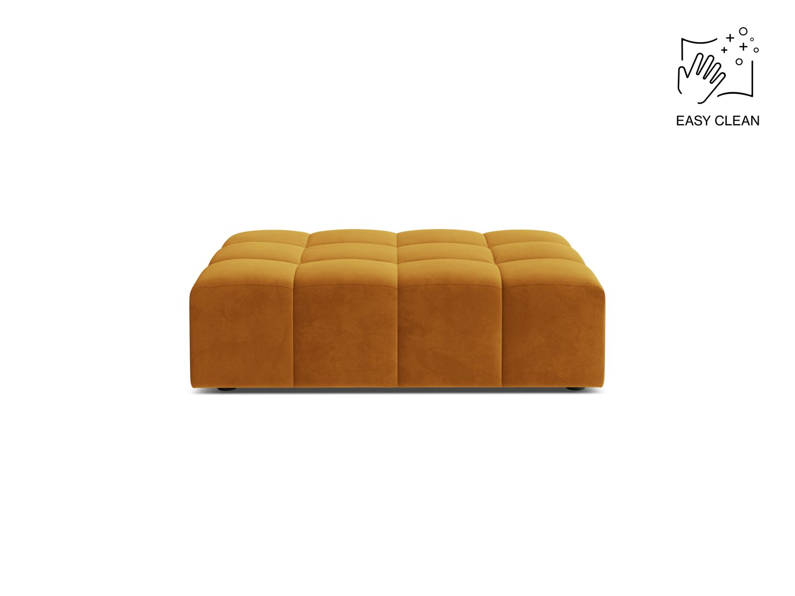 Velvet Pouf, "Jennifer", 1 Seat, 102x84x42