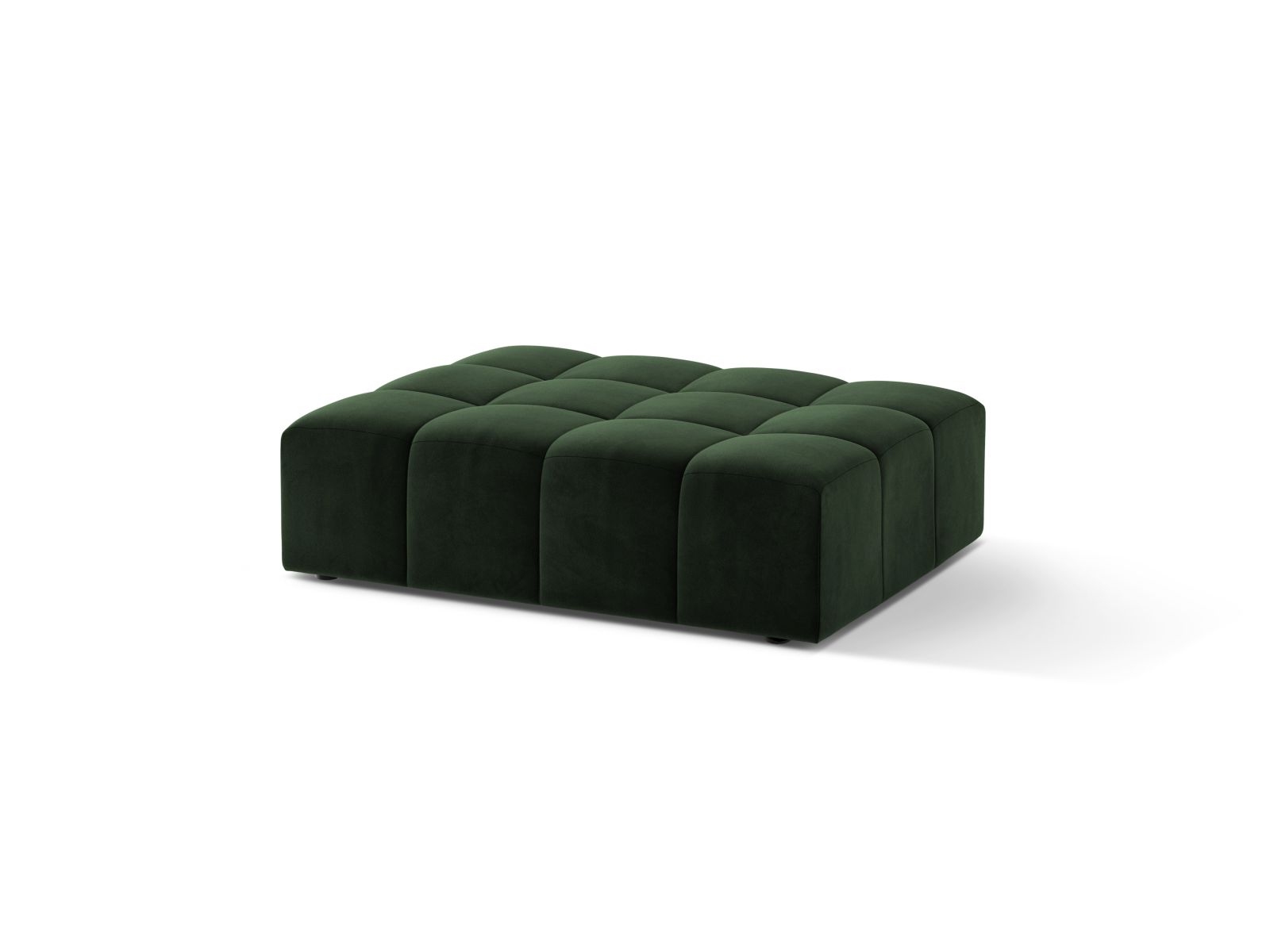 Velvet Pouf, "Jennifer", 1 Seat, 102x84x42