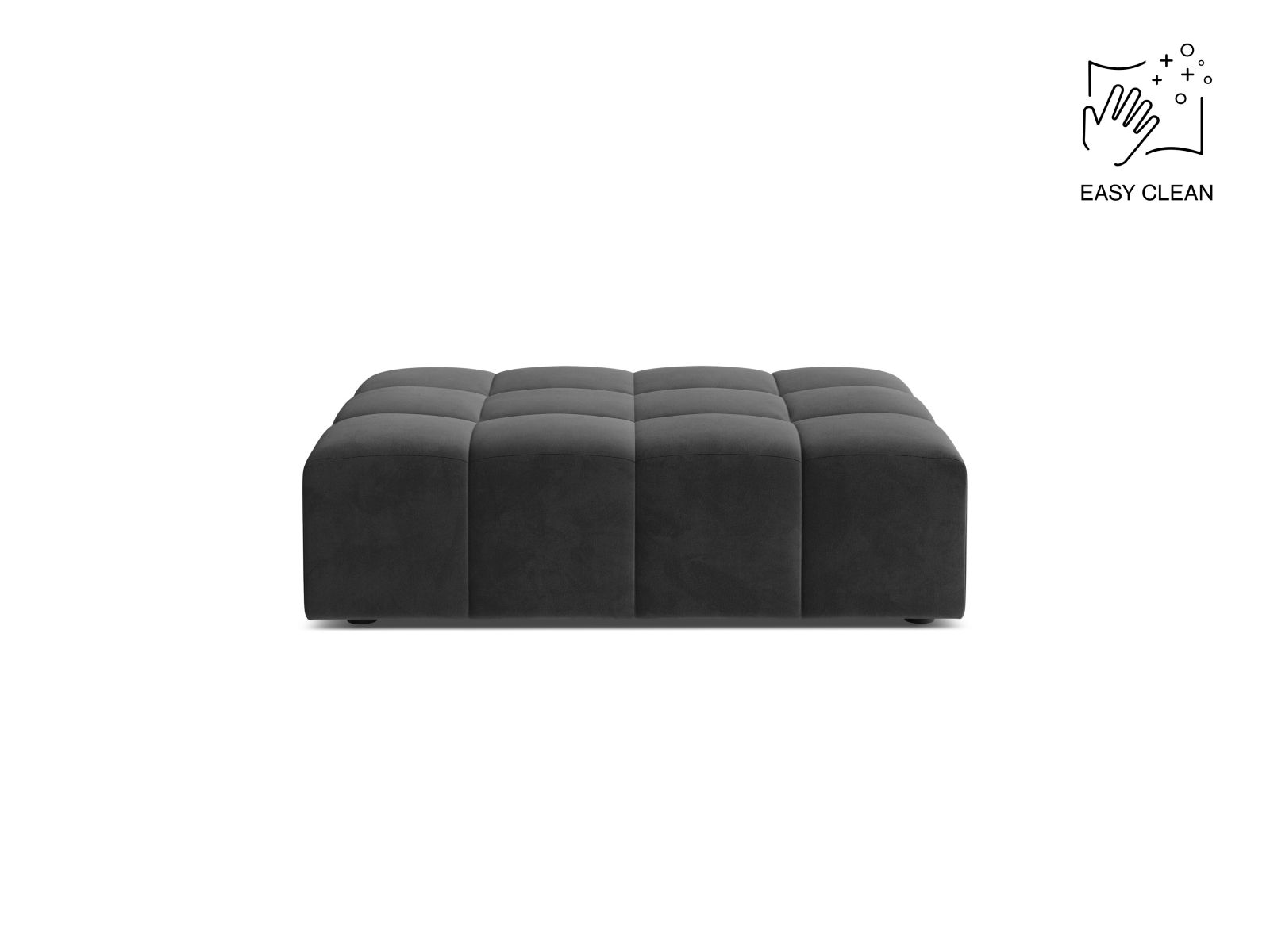 Velvet Pouf, "Jennifer", 1 Seat, 102x84x42