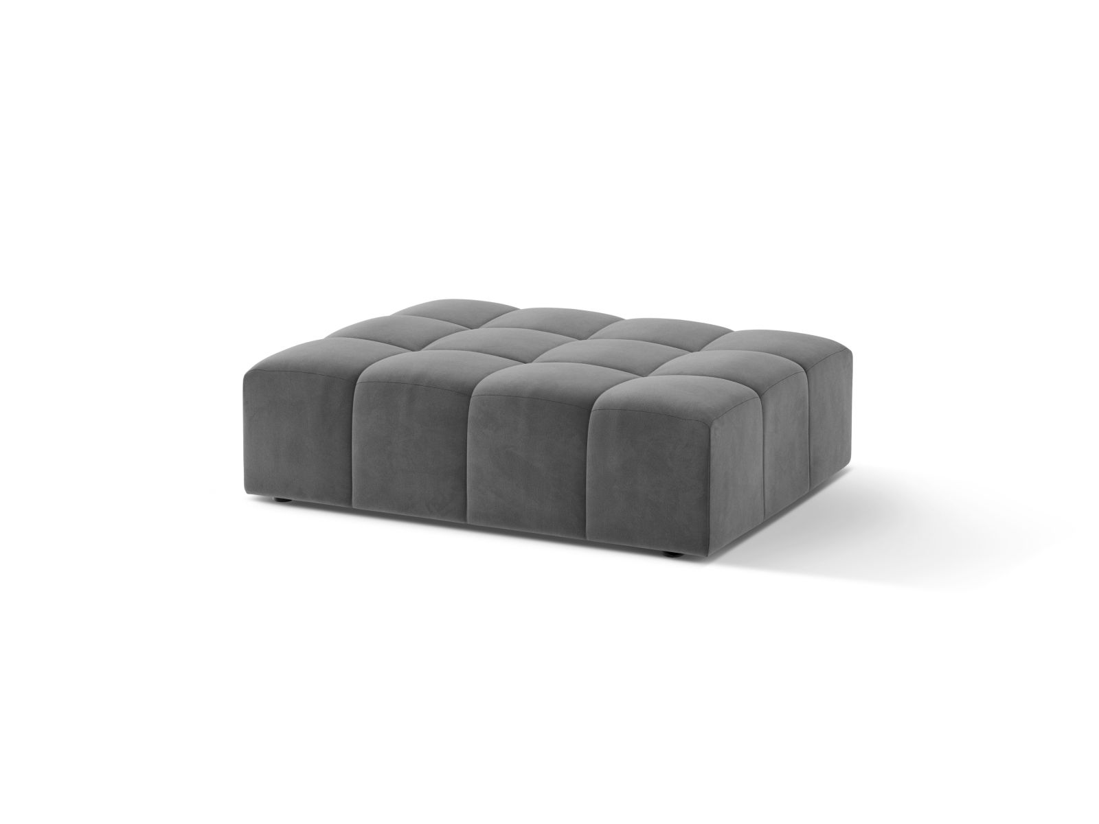 Velvet Pouf, "Jennifer", 1 Seat, 102x84x42