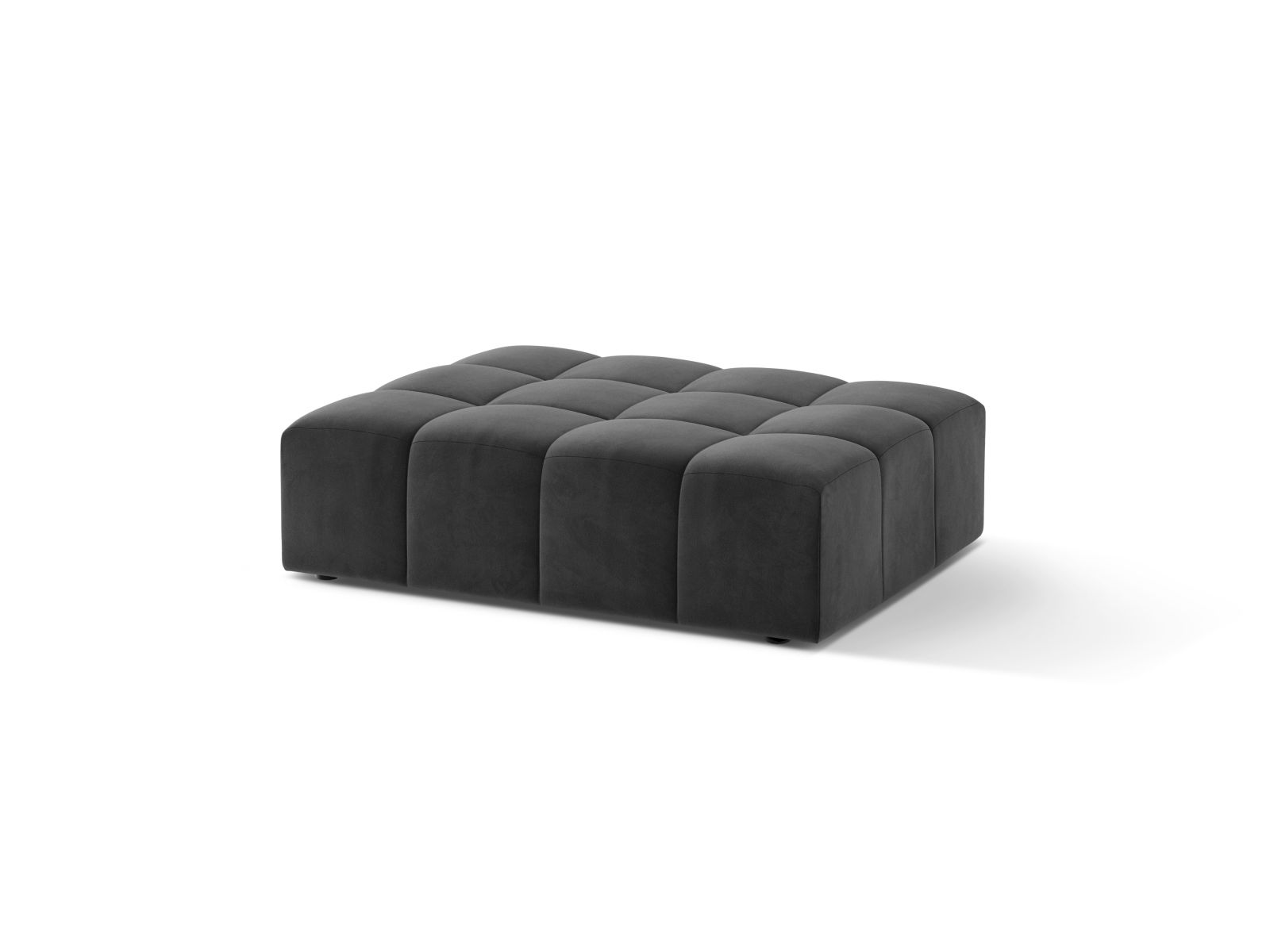 Velvet Pouf, "Jennifer", 1 Seat, 102x84x42
