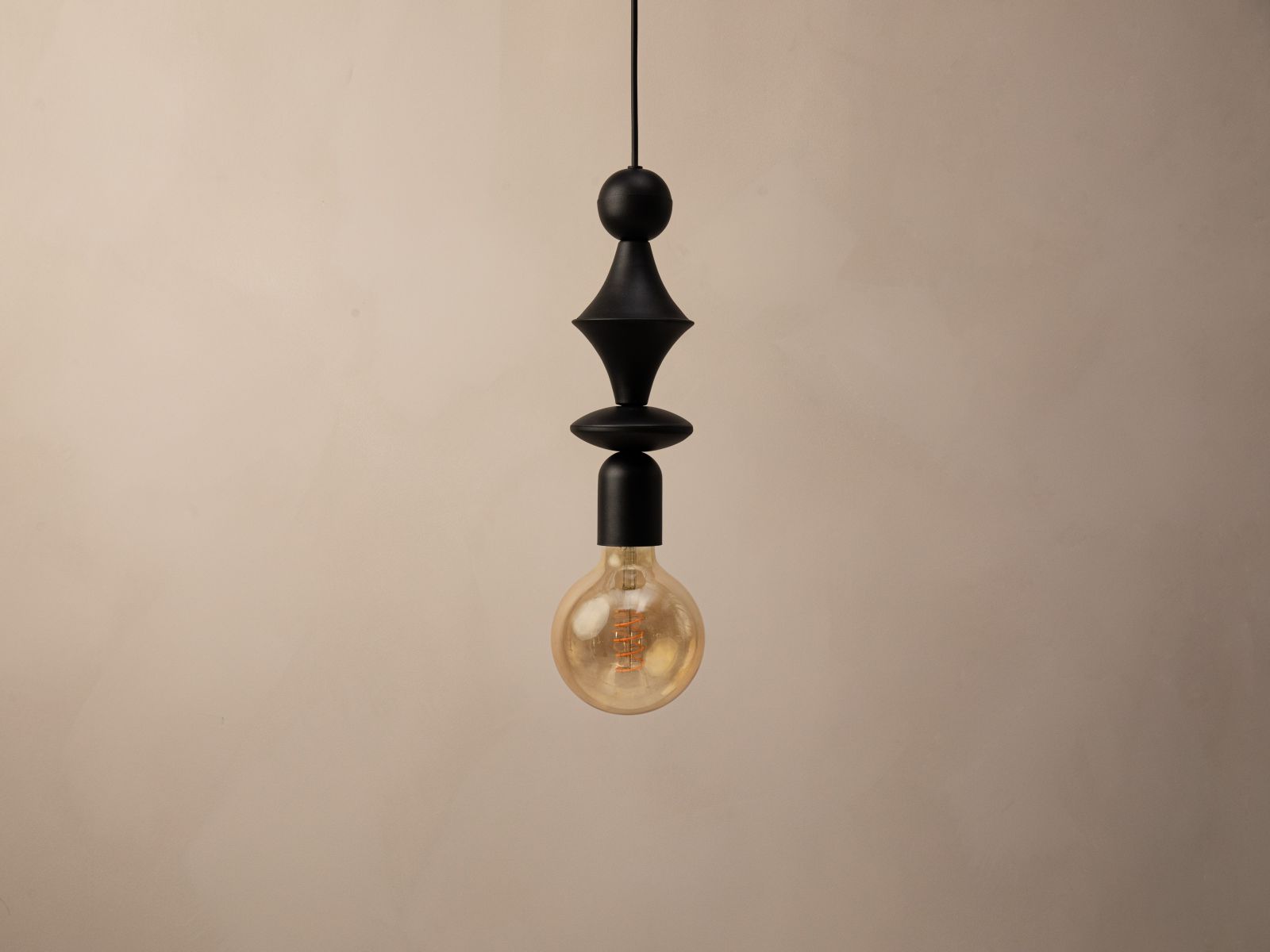 Pendant Lamp, "Halo", 10x10x150