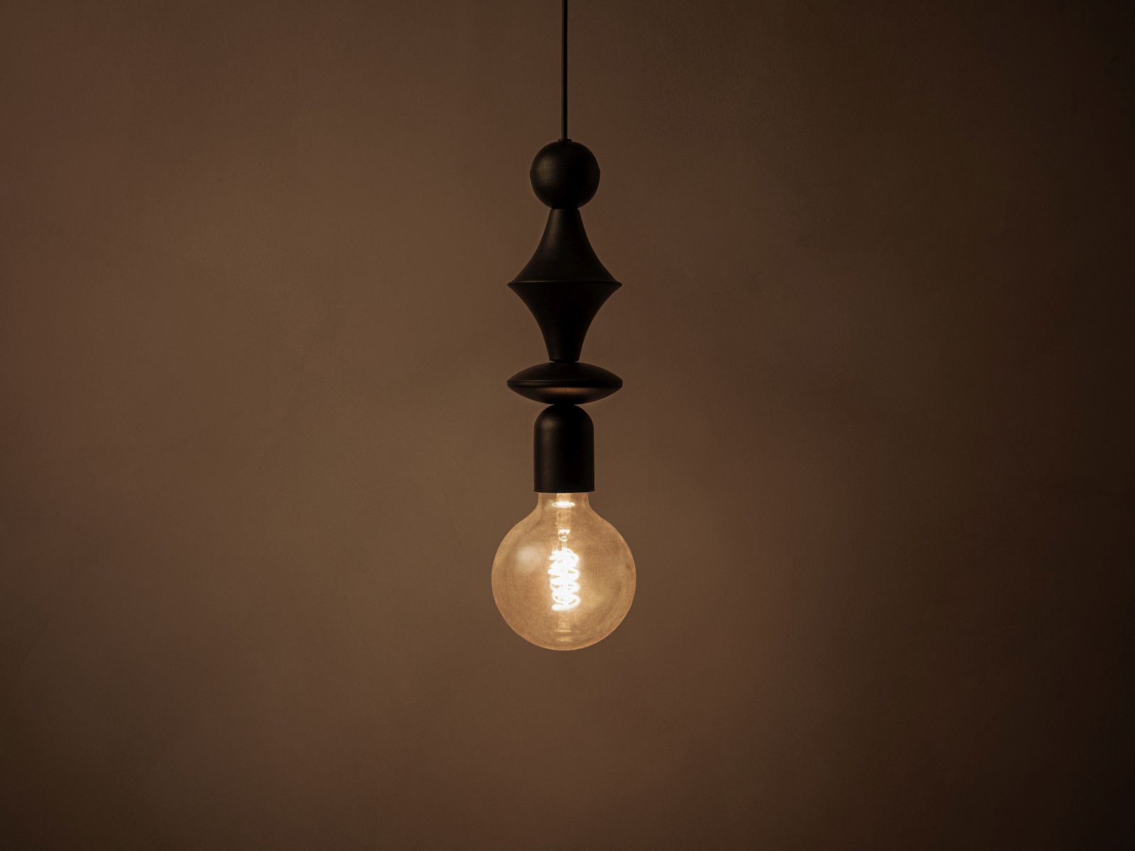 Pendant Lamp, "Halo", 10x10x150
