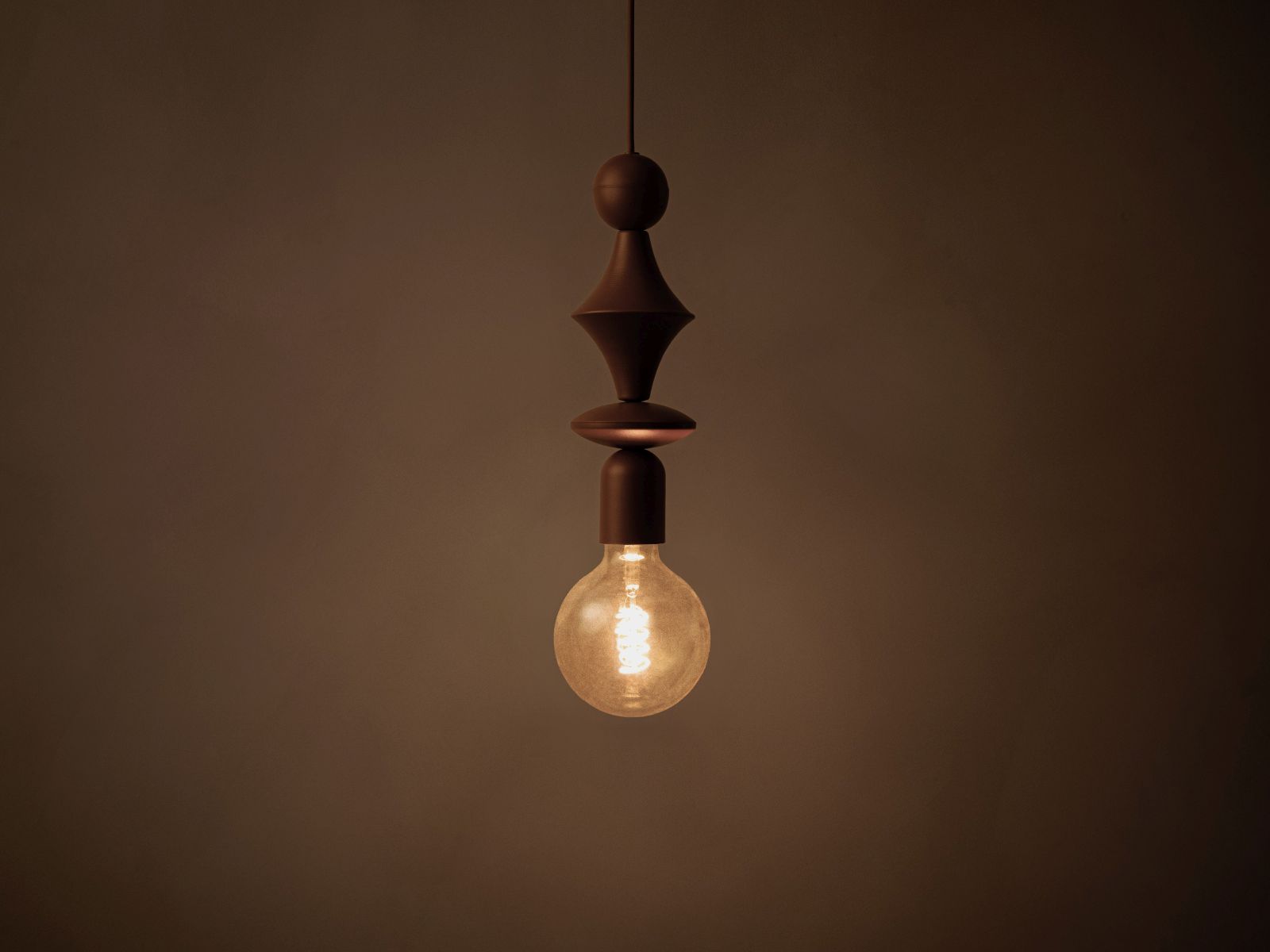 Pendant Lamp, "Halo", 10x10x150