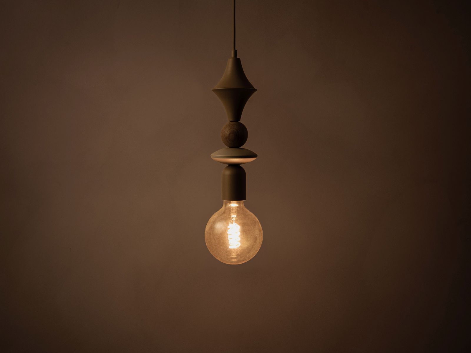 Pendant Lamp, "Halo", 10x10x150