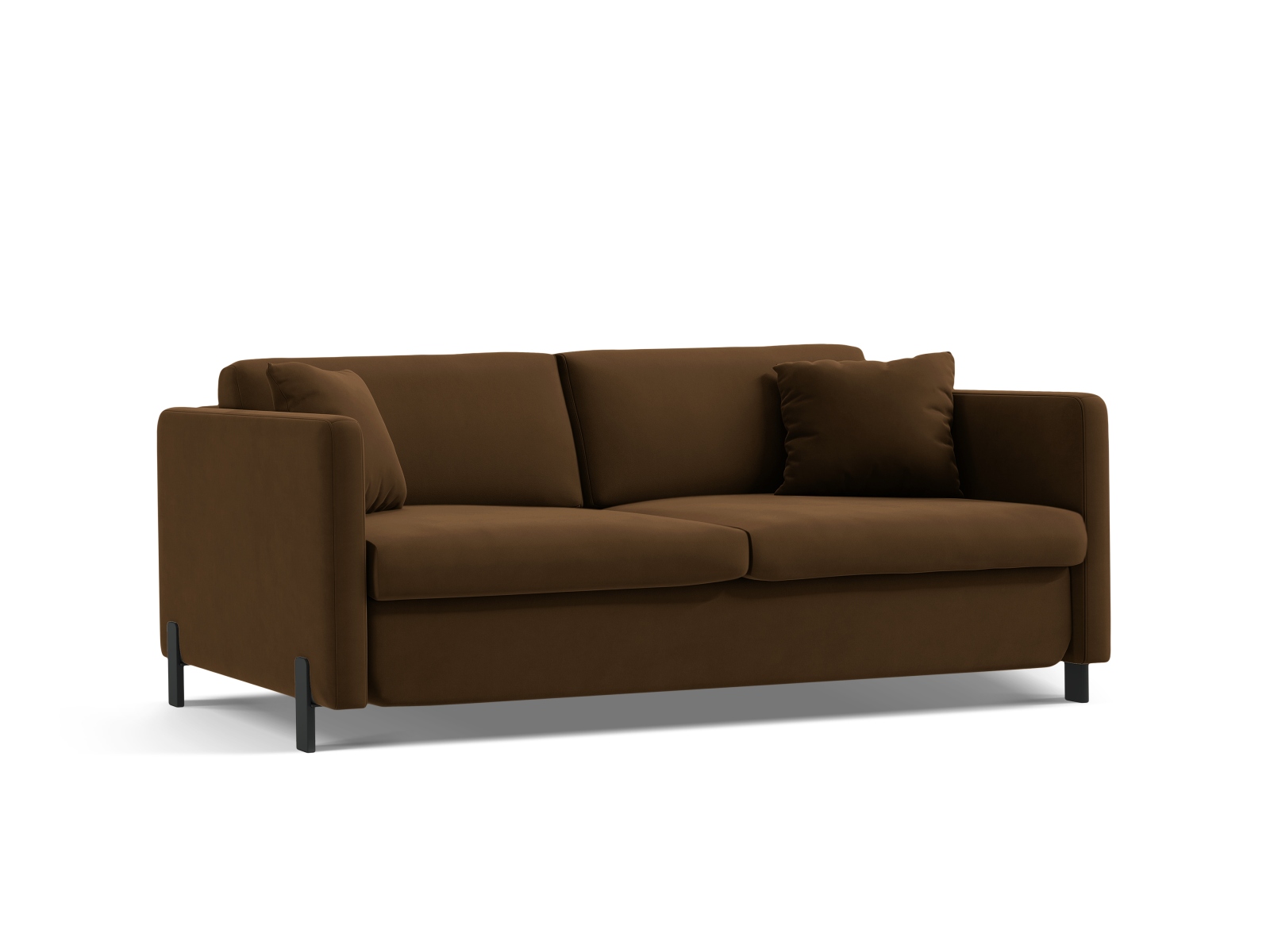 Velvet Sofa With Bed Function, "Gloria", 2 Seats, 186x102x88
