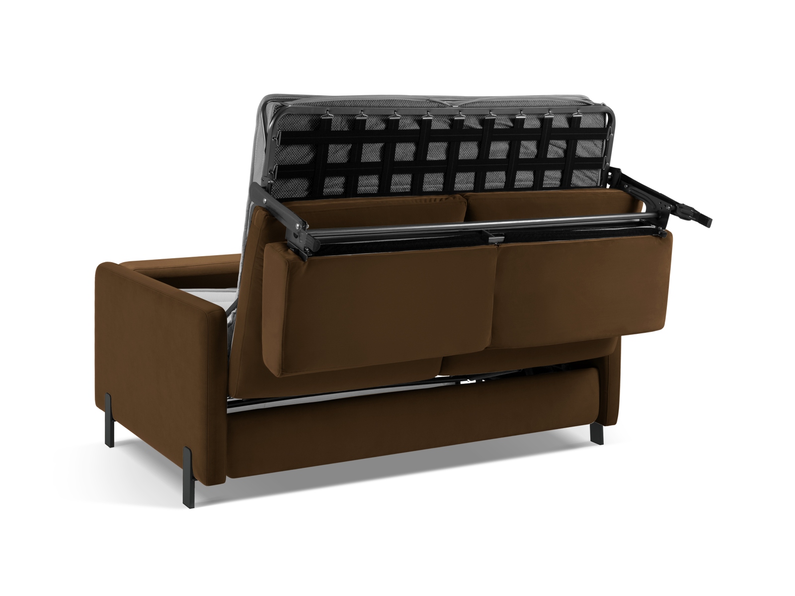 Velvet Sofa With Bed Function, "Gloria", 2 Seats, 186x102x88