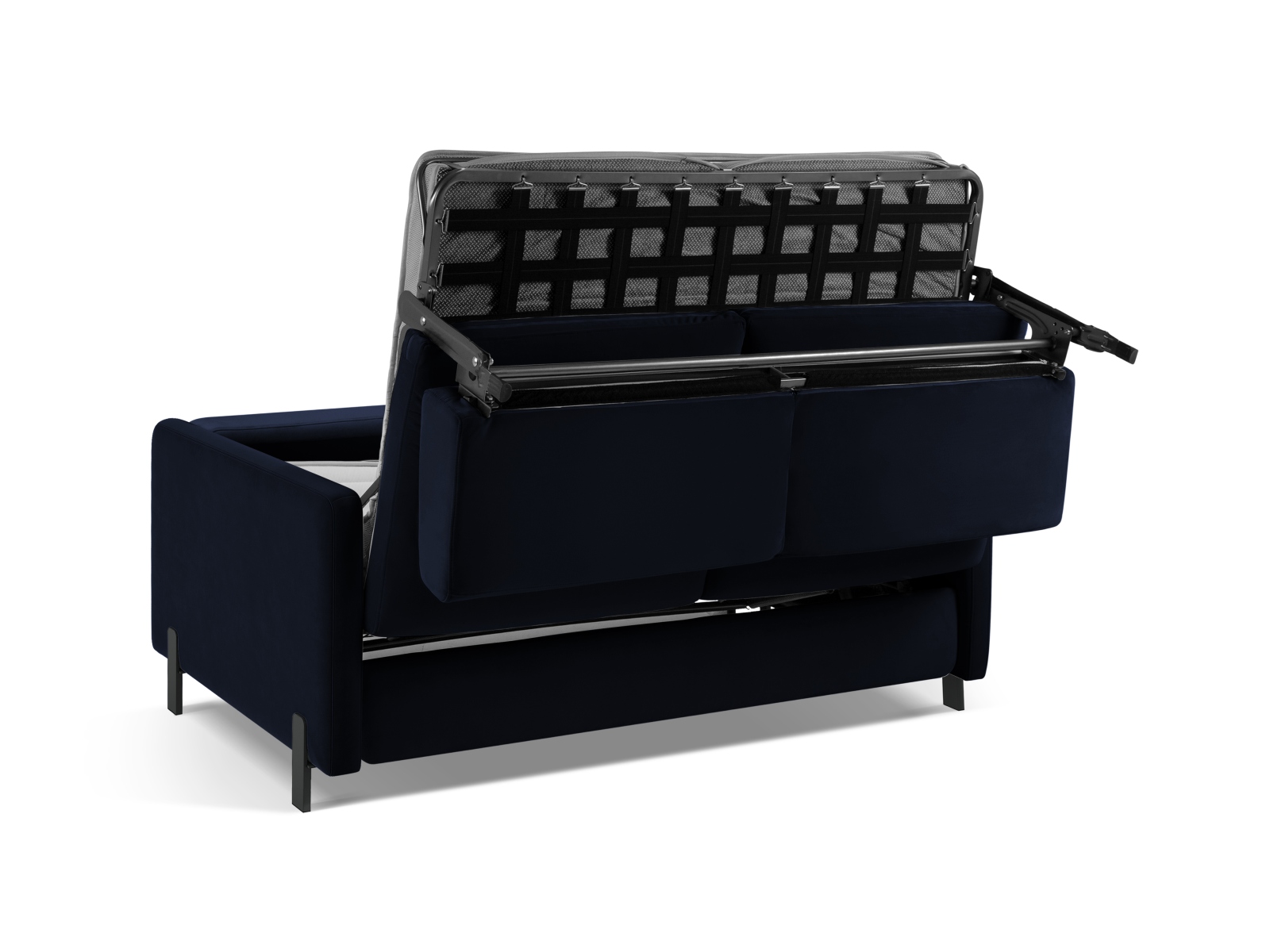 Velvet Sofa With Bed Function, "Gloria", 2 Seats, 186x102x88