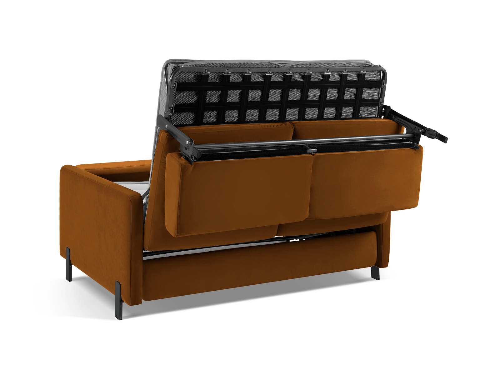 Velvet Sofa With Bed Function, "Gloria", 2 Seats, 186x102x88