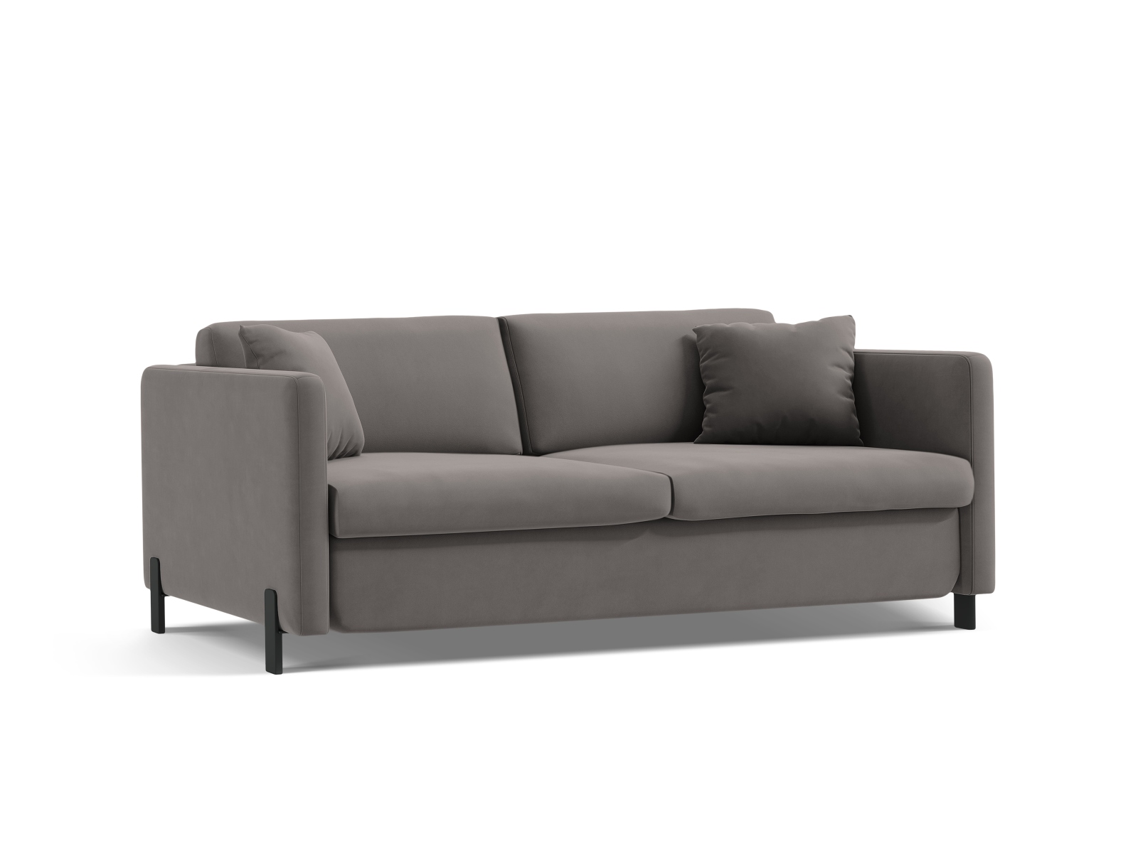 Velvet Sofa With Bed Function, "Gloria", 2 Seats, 186x102x88