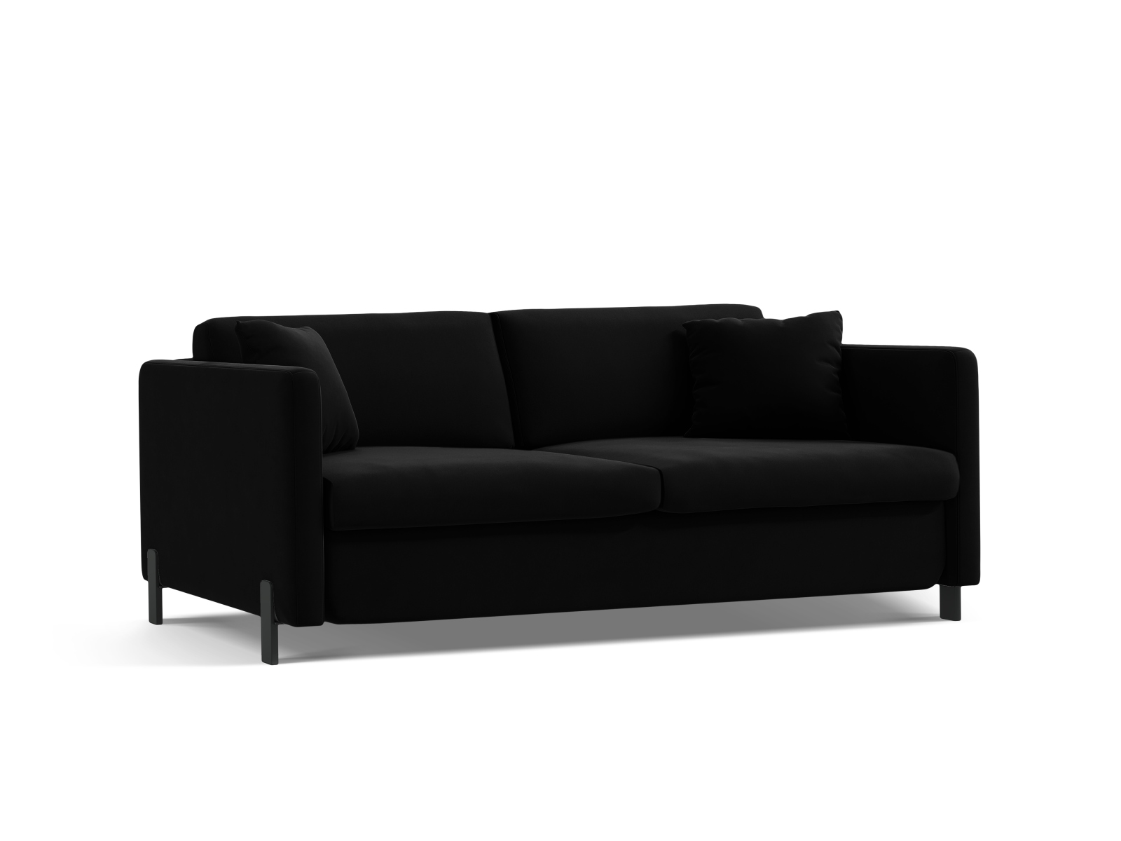 Velvet Sofa With Bed Function, "Gloria", 2 Seats, 186x102x88