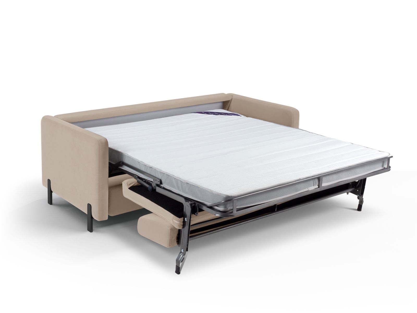 Velvet Sofa With Bed Function, "Gloria", 3 Seats, 206x102x88