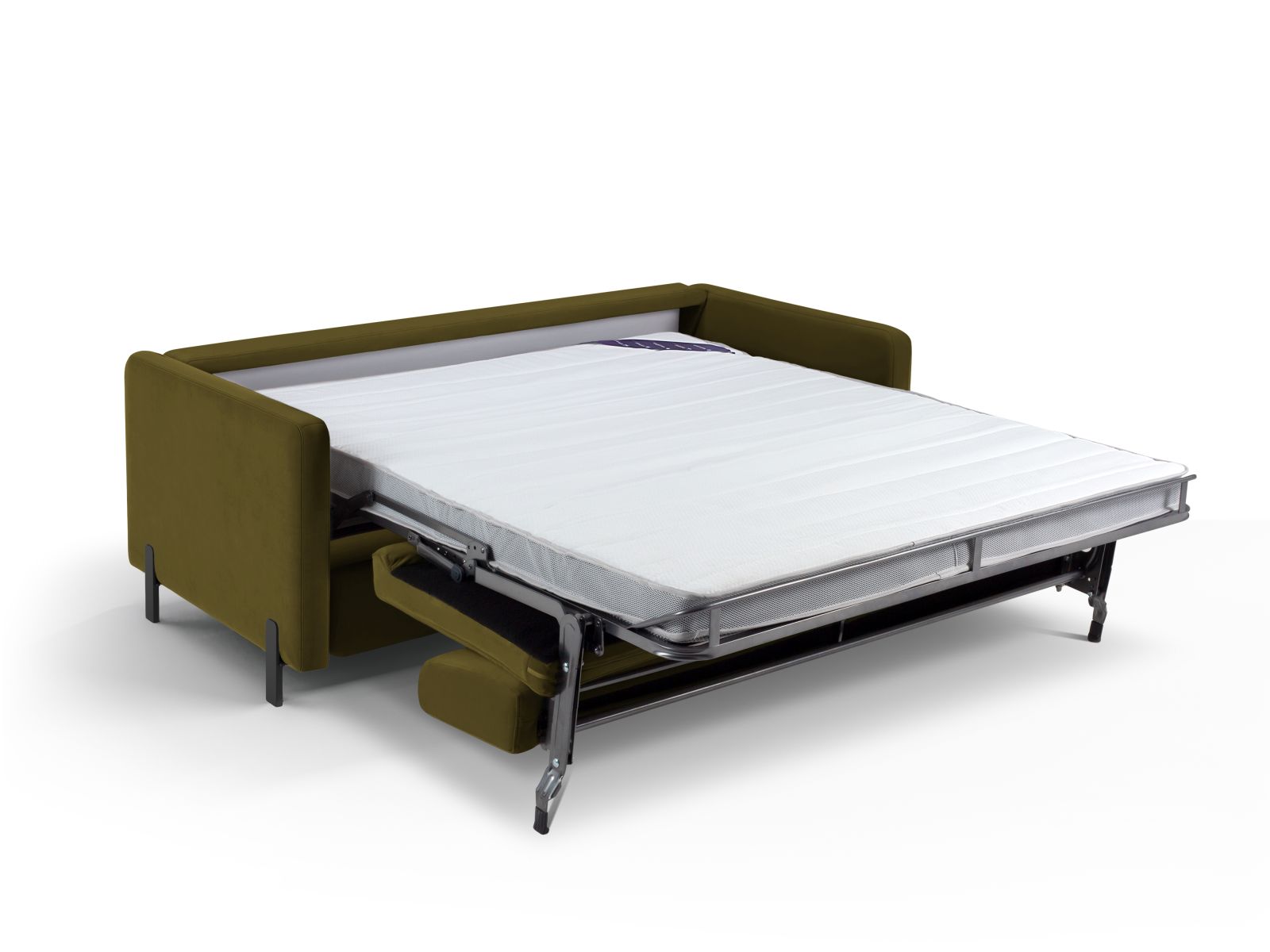 Velvet Sofa With Bed Function, "Gloria", 3 Seats, 206x102x88