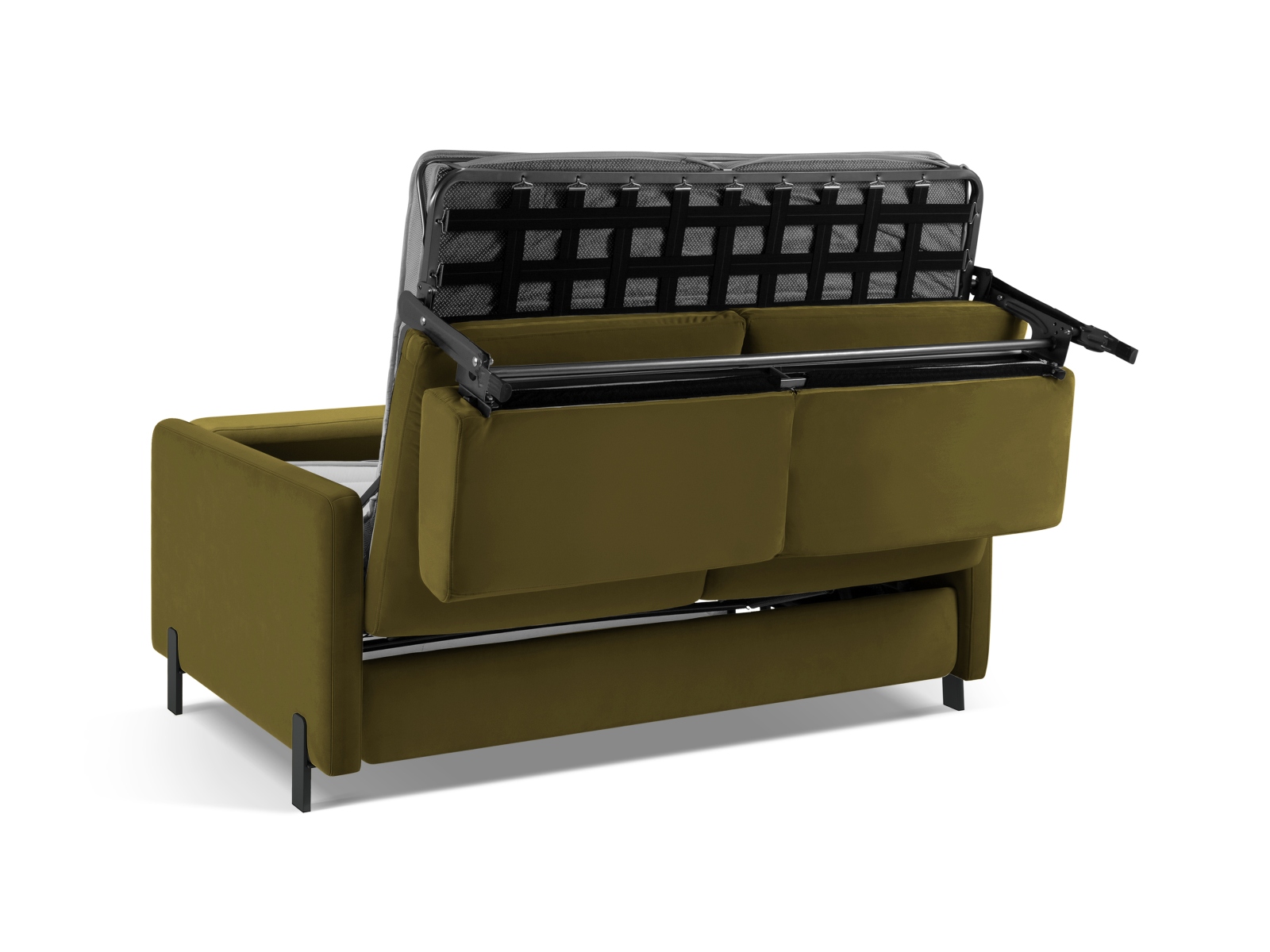 Velvet Sofa With Bed Function, "Gloria", 3 Seats, 206x102x88