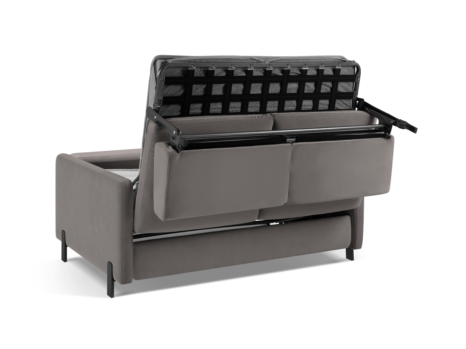 Velvet Sofa With Bed Function, "Gloria", 3 Seats, 206x102x88