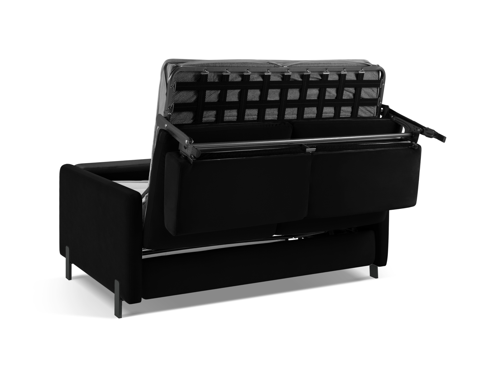 Velvet Sofa With Bed Function, "Gloria", 3 Seats, 206x102x88