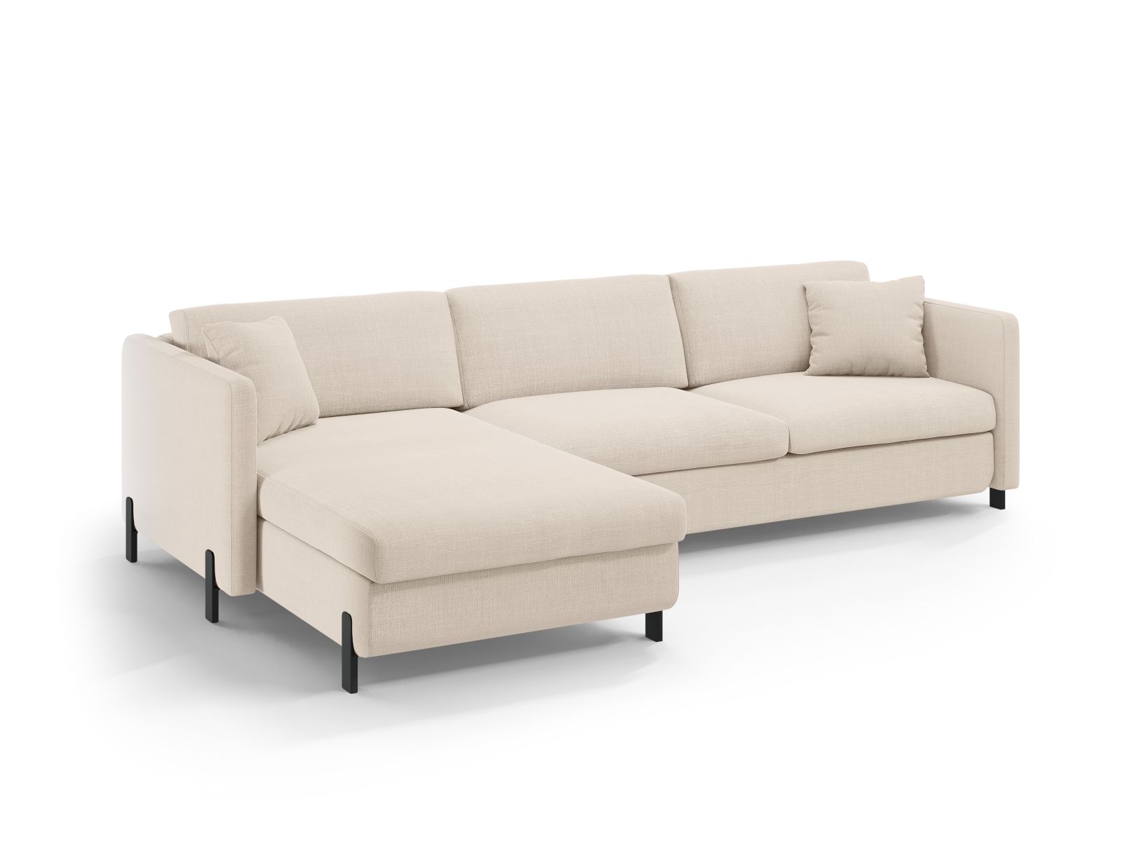 Left Corner Sofa With Bed Function And Box, "Gloria", 5 Seats, 286x170x88