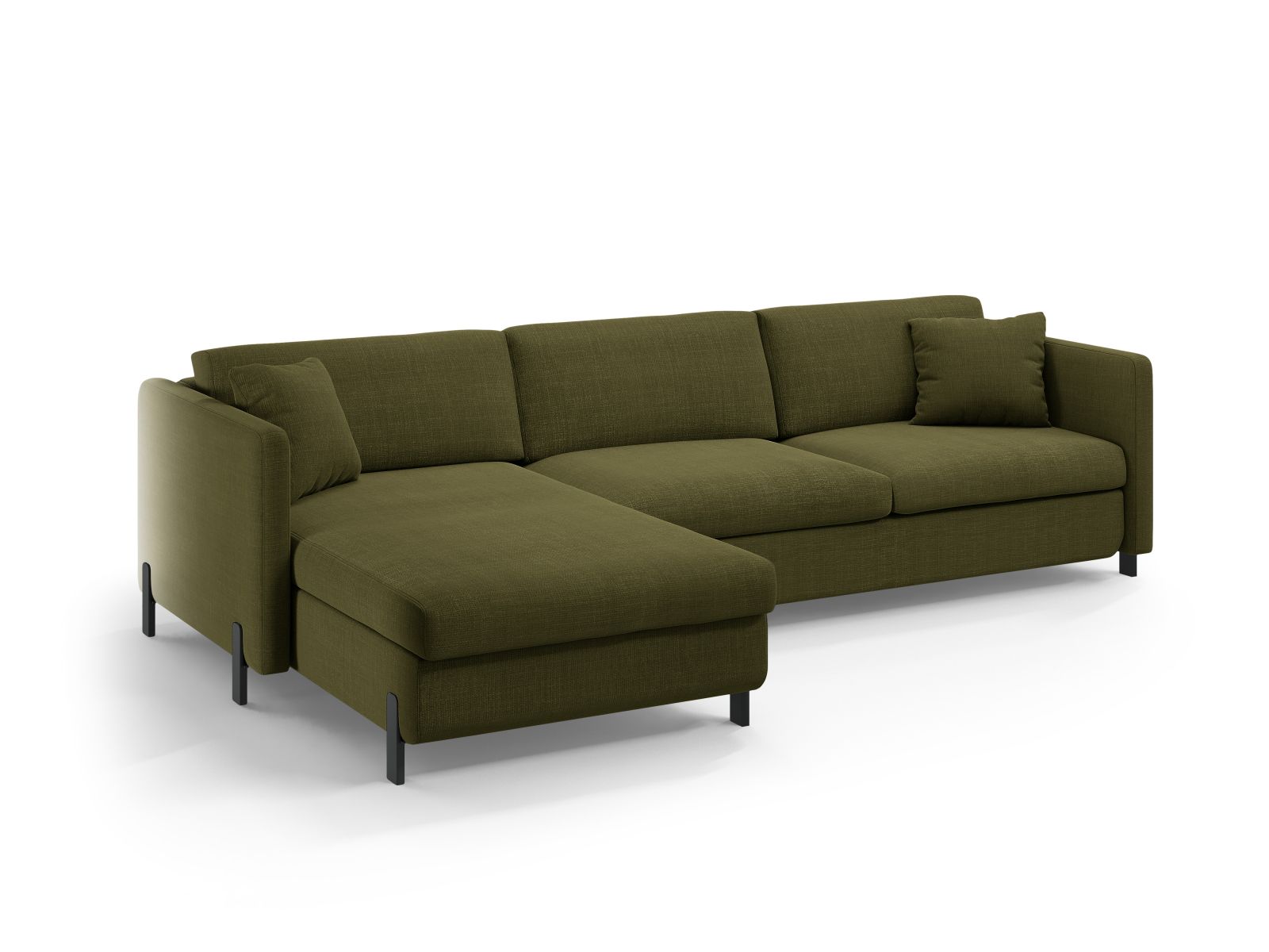Left Corner Sofa With Bed Function And Box, "Gloria", 5 Seats, 286x170x88