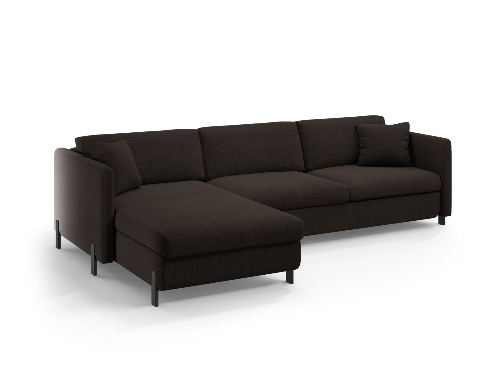 Left Corner Sofa With Bed Function And Box, "Gloria", 5 Seats, 286x170x88