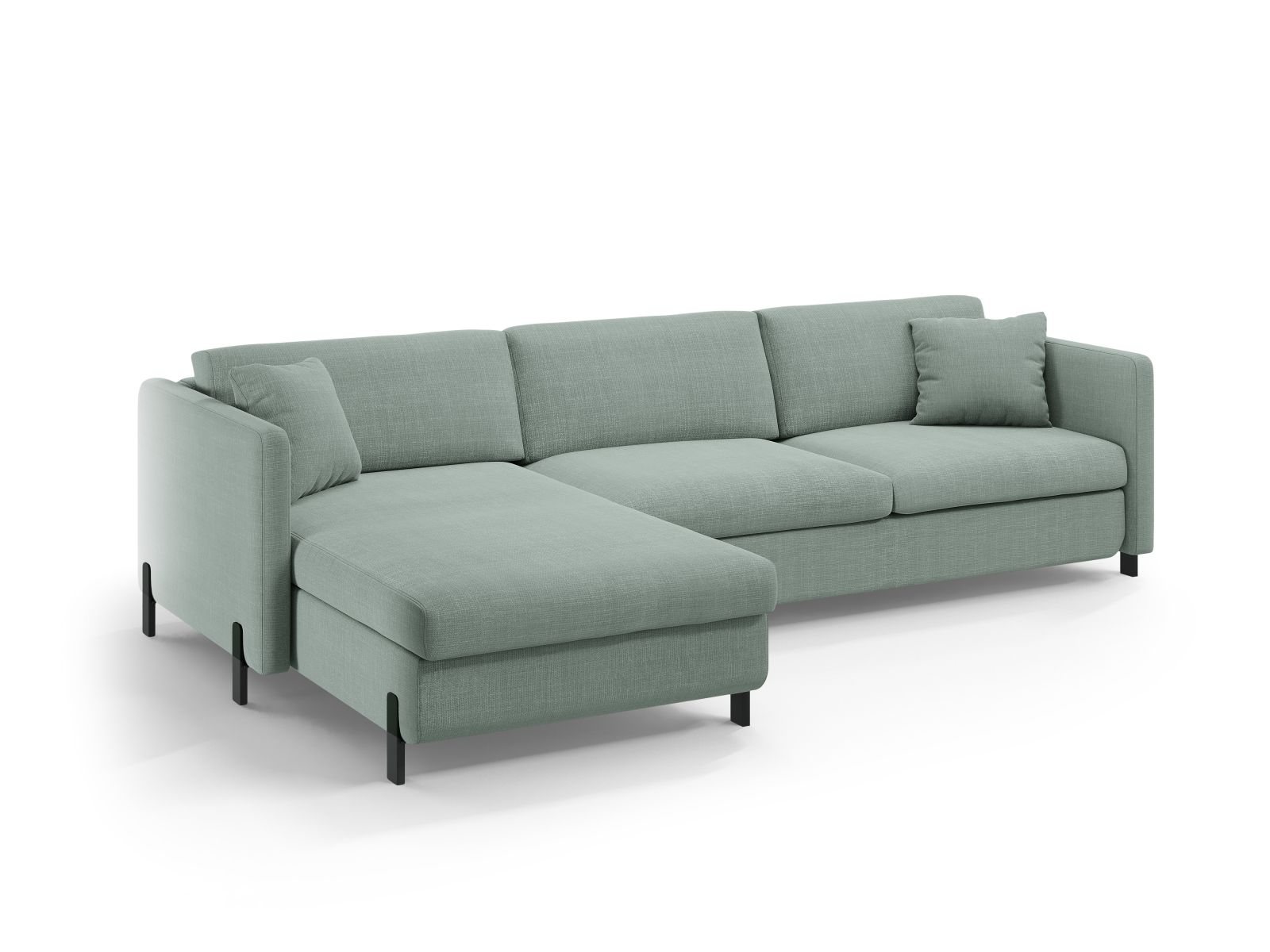 Left Corner Sofa With Bed Function And Box, "Gloria", 5 Seats, 286x170x88