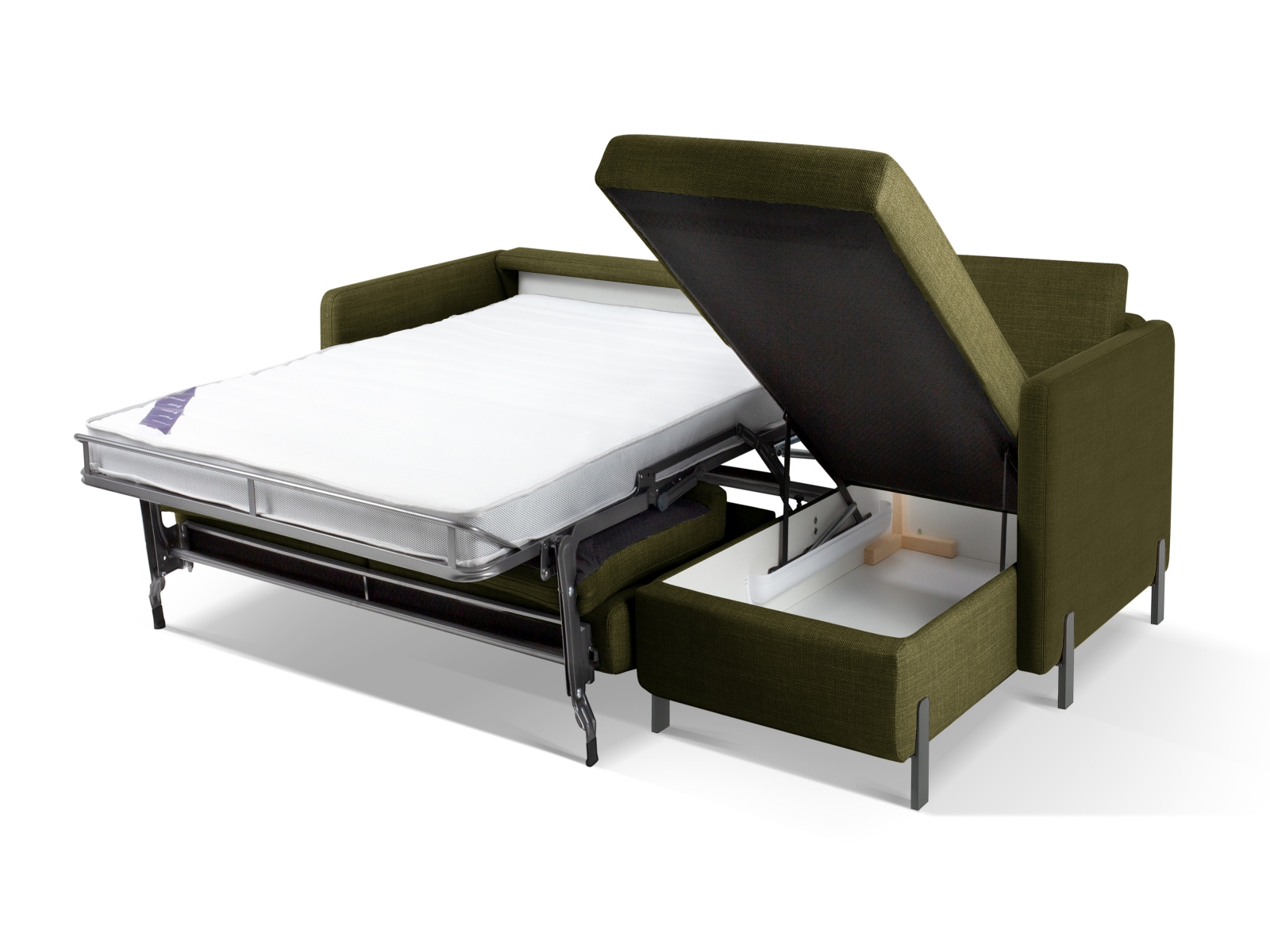 Right Corner Sofa With Bed Function And Box, "Gloria", 5 Seats, 286x170x88