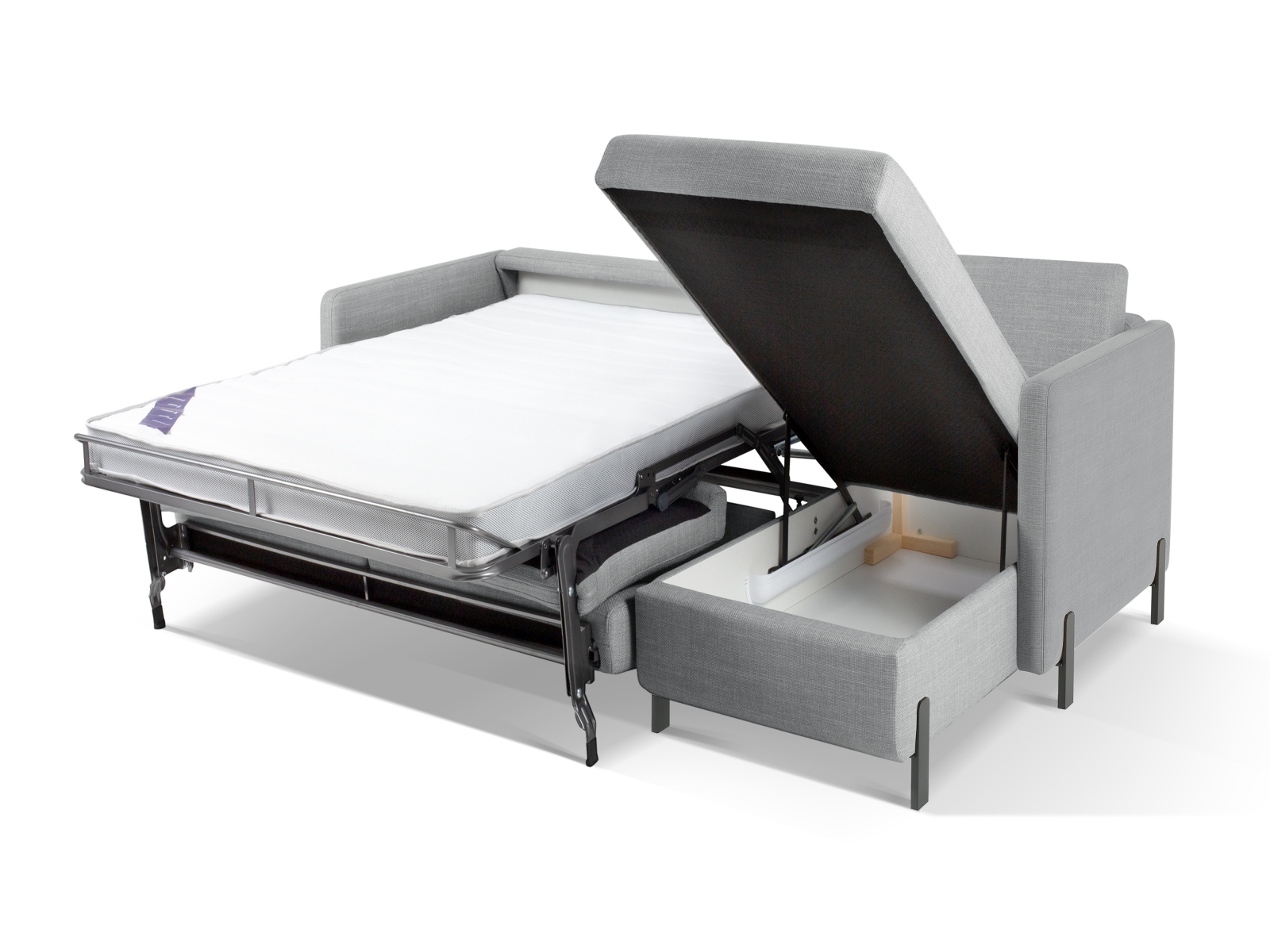 Right Corner Sofa With Bed Function And Box, "Gloria", 5 Seats, 286x170x88