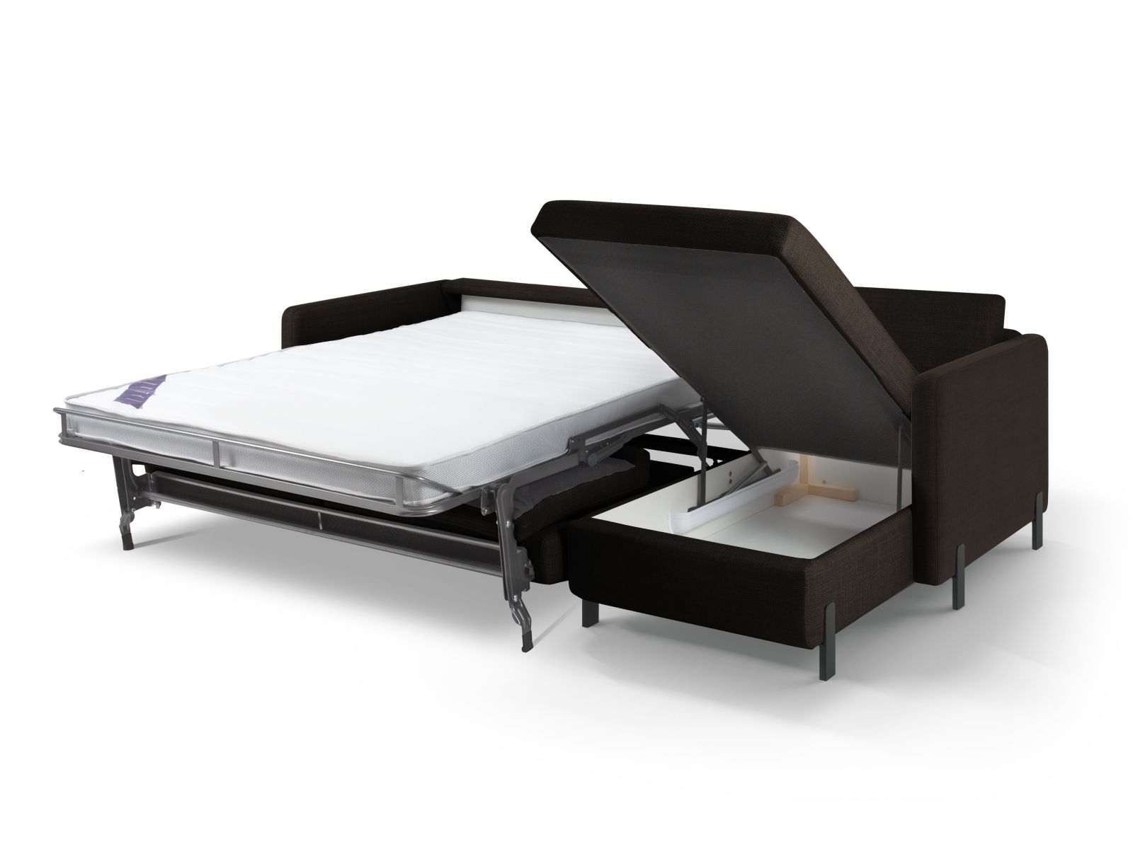 Right Corner Sofa With Bed Function And Box, "Gloria", 5 Seats, 286x170x88