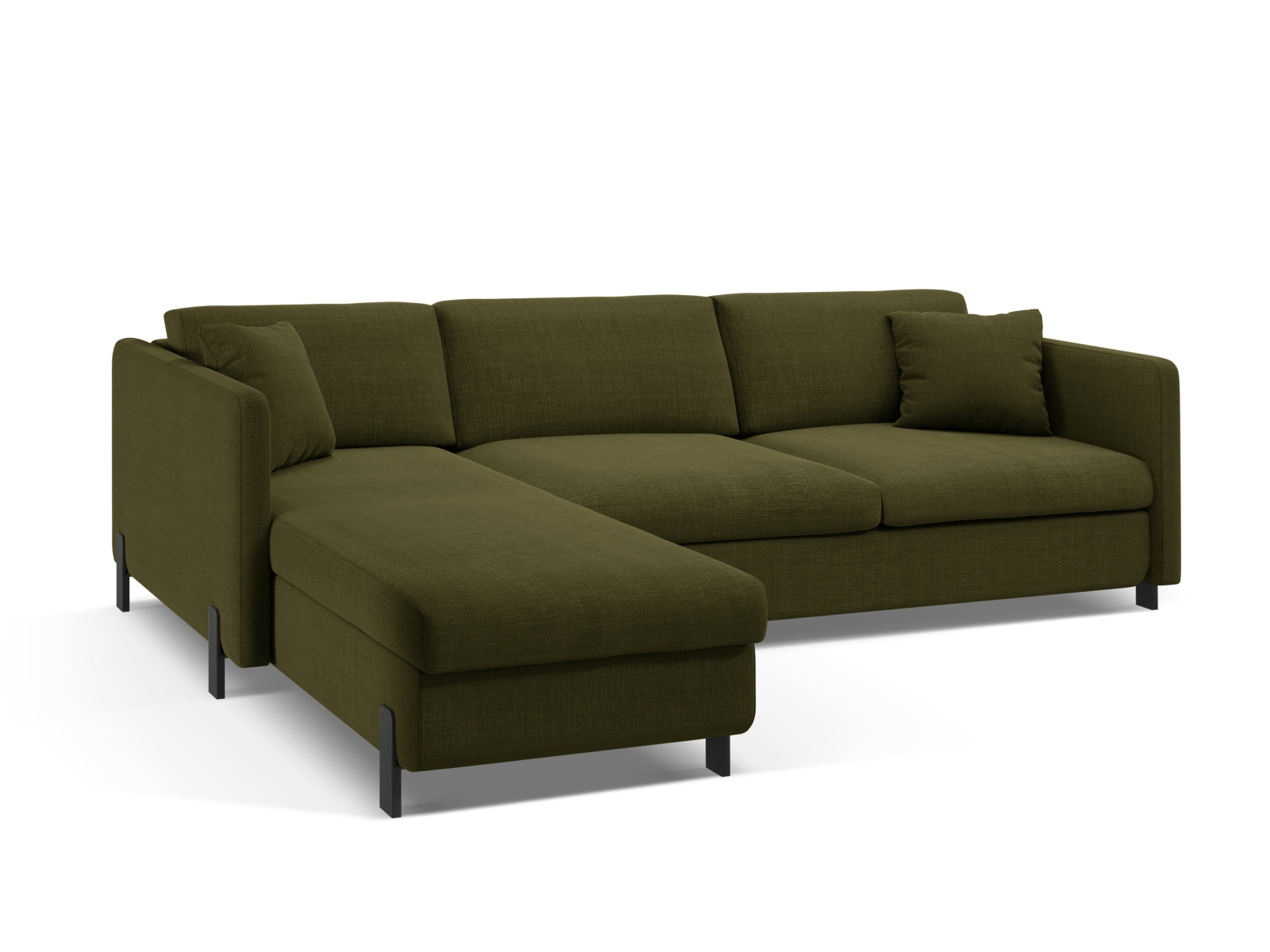 Left Corner Sofa With Bed Function And Box, "Gloria", 4 Seats, 266x170x88
