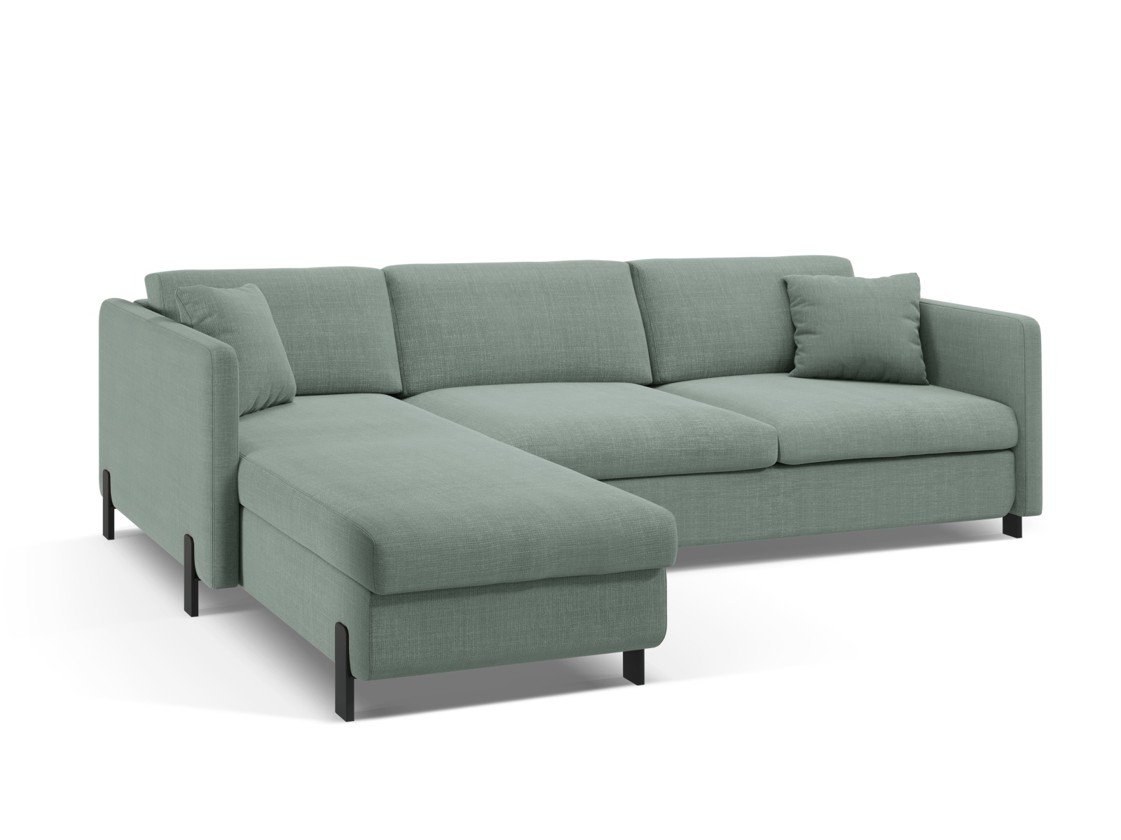 Left Corner Sofa With Bed Function And Box, "Gloria", 4 Seats, 266x170x88